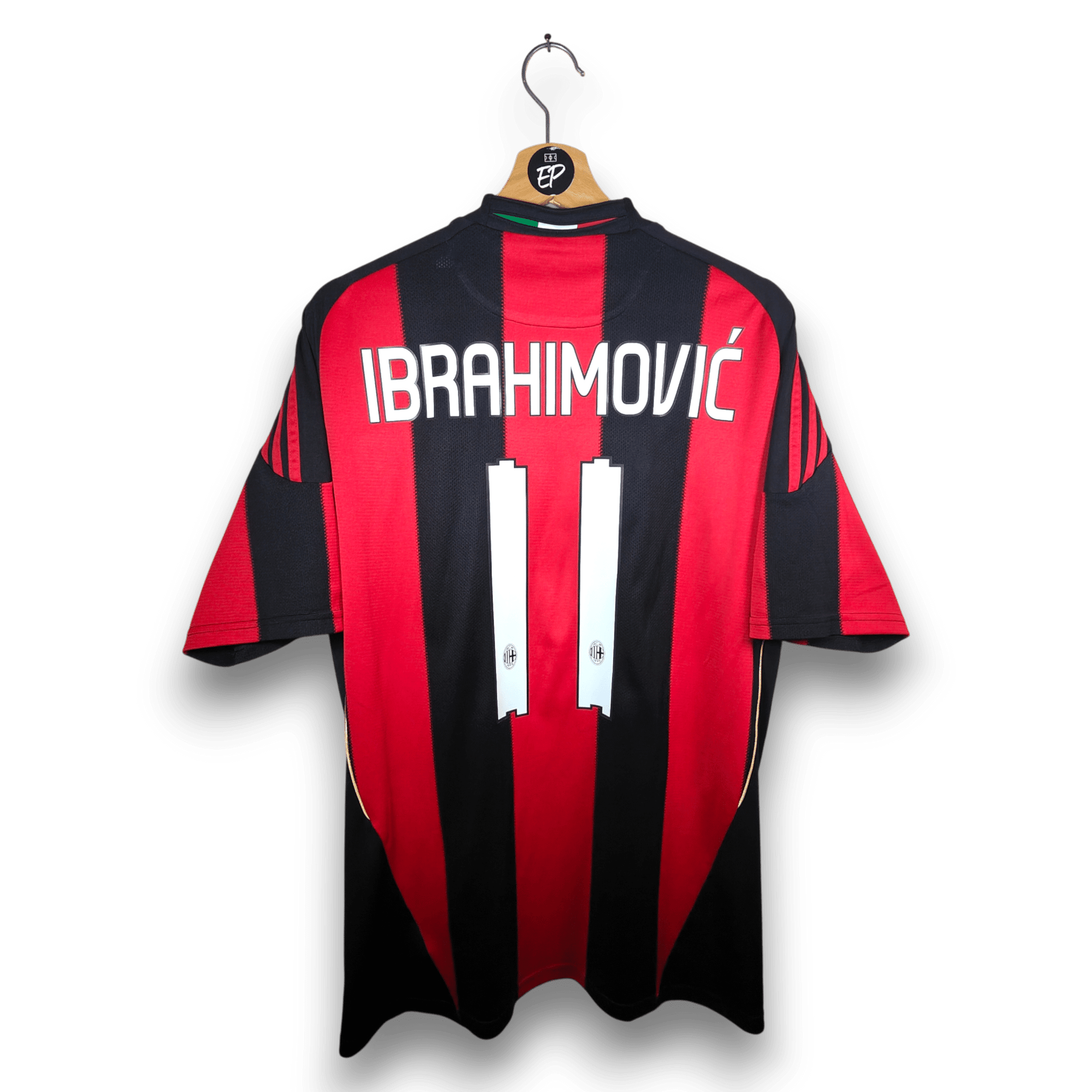 2010 - 11 AC Milan Home Shirt Ibrahimovic 11 - 9.5/10 - (L) - Eternal Pitch