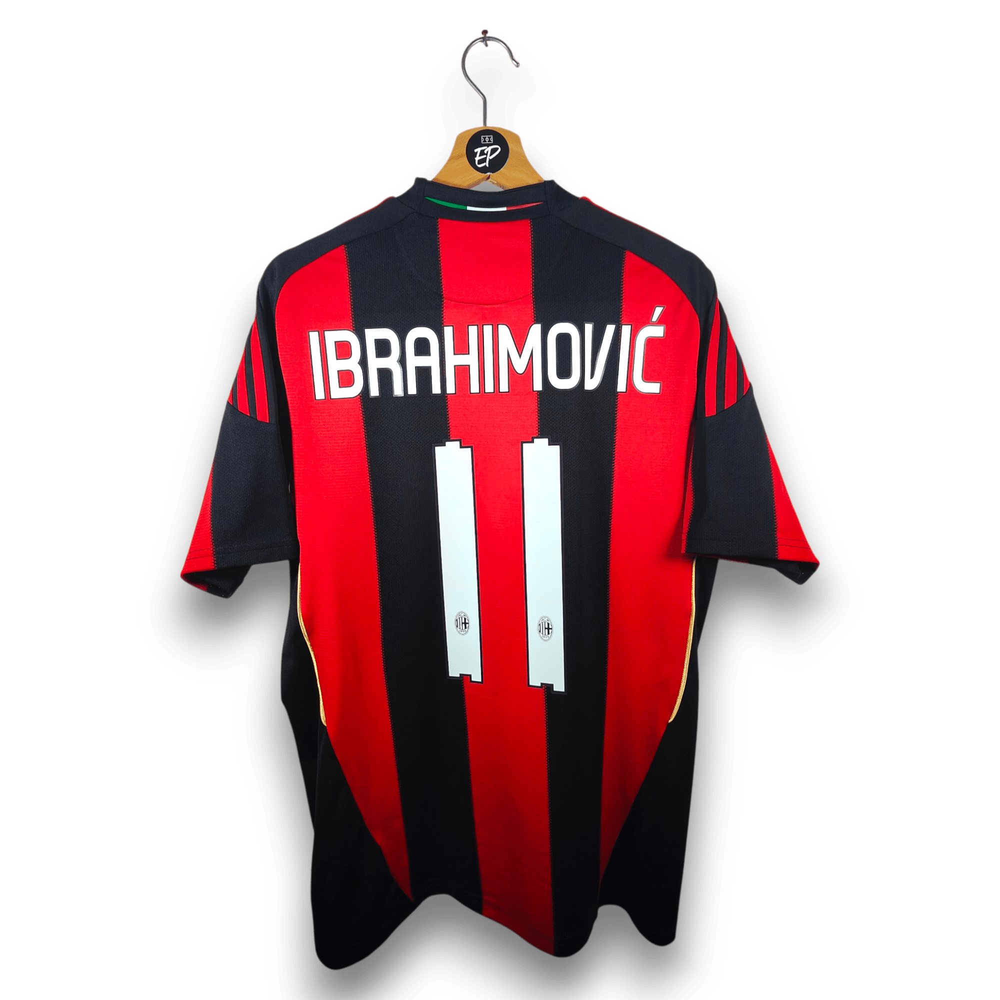 2010 - 11 AC Milan Home Shirt Ibrahimovic 11 - 9.5/10 - (M) - Eternal Pitch