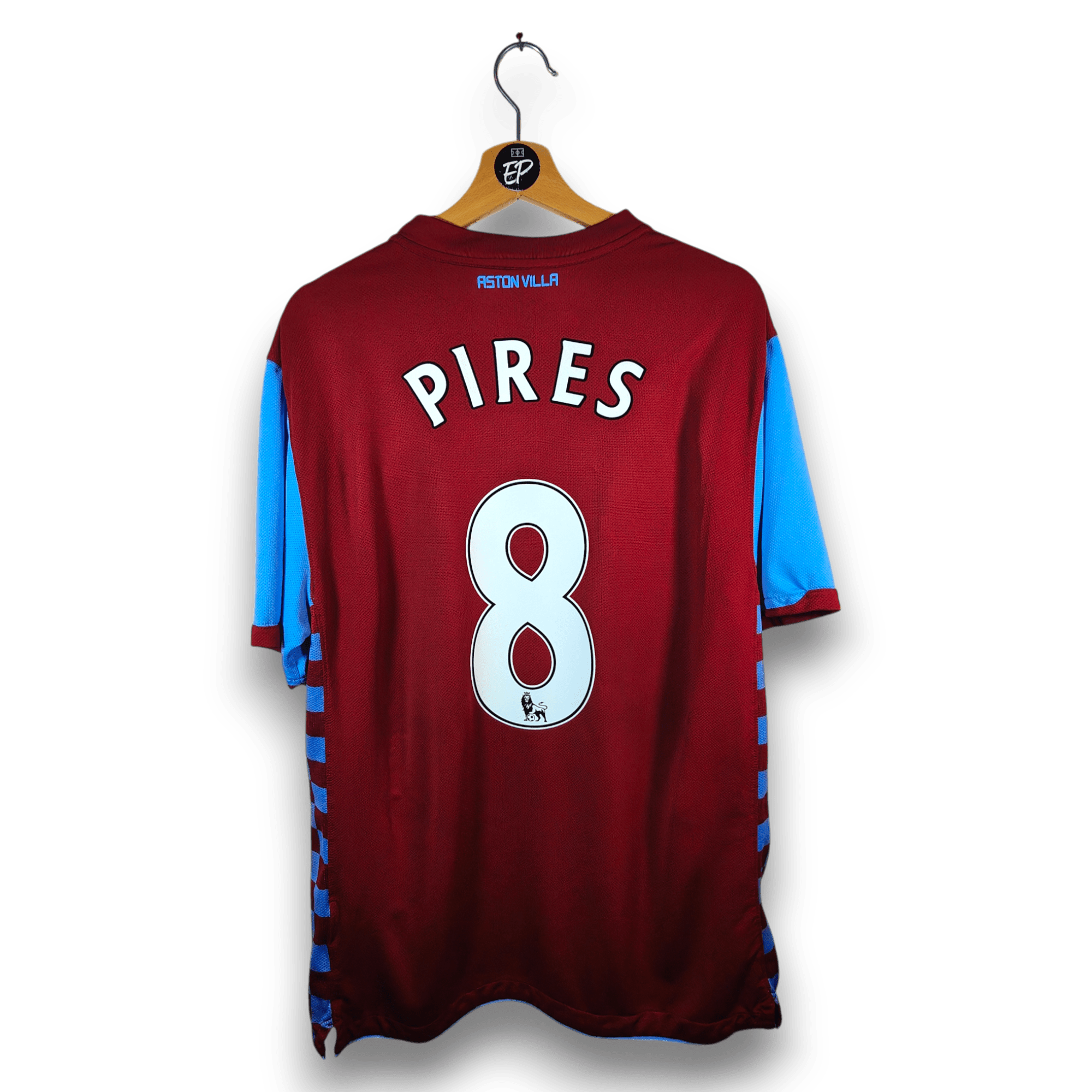 2010 - 11 Aston Villa Home Shirt Pires 8 - 8/10 - (XL) - Eternal Pitch