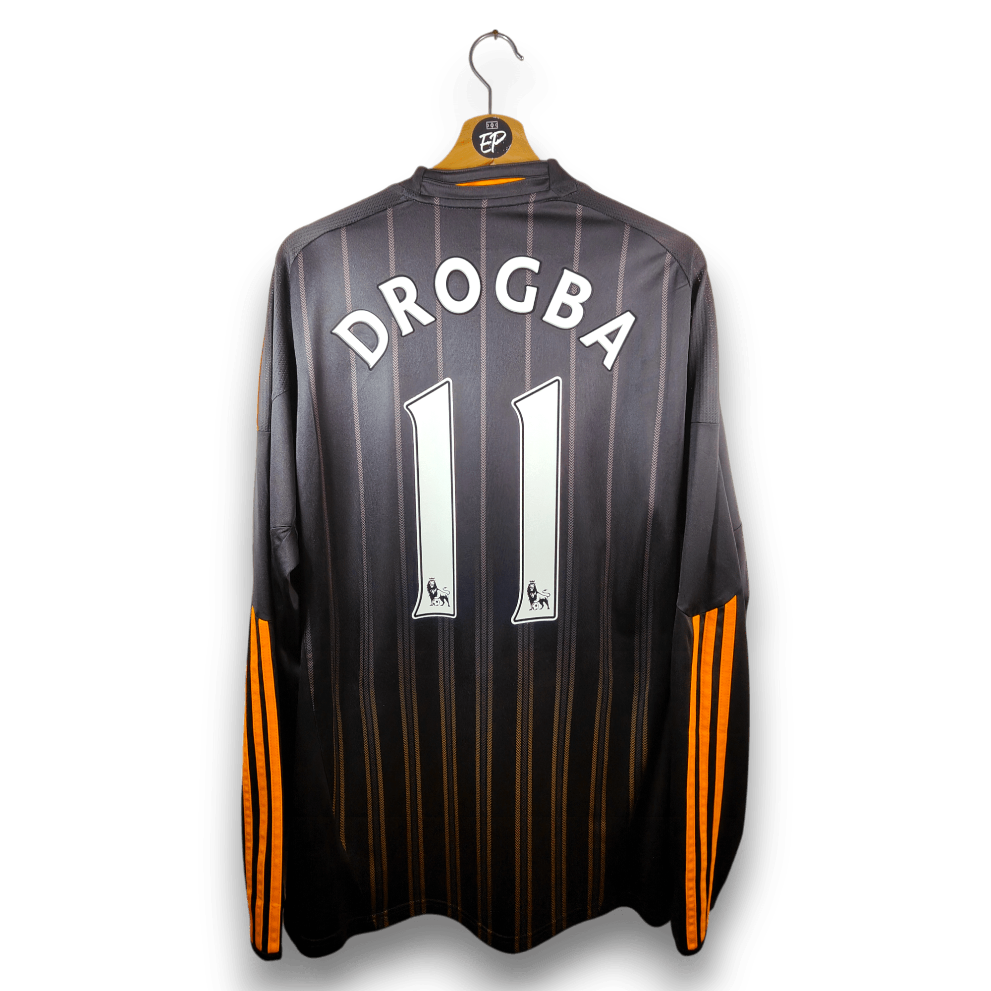 2010 - 11 Chelsea Away LS Shirt Drogba 11 (L) - Eternal Pitch
