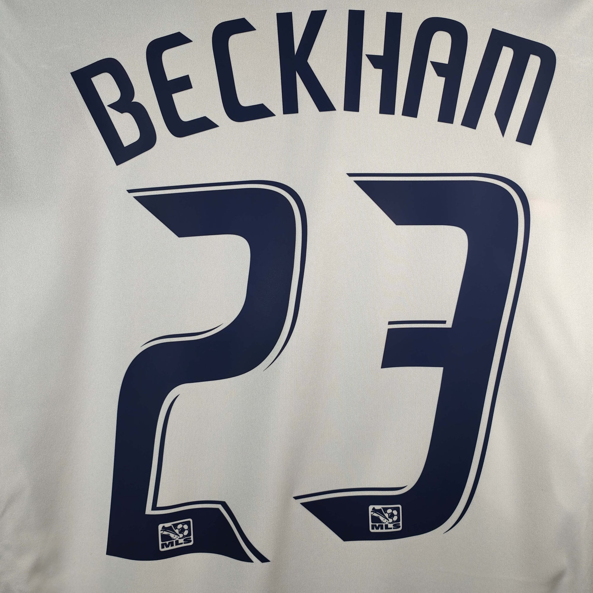 2010 - 11 Los Angeles Galaxy Home Shirt Beckham 23 - 9/10 - (L) - Eternal Pitch