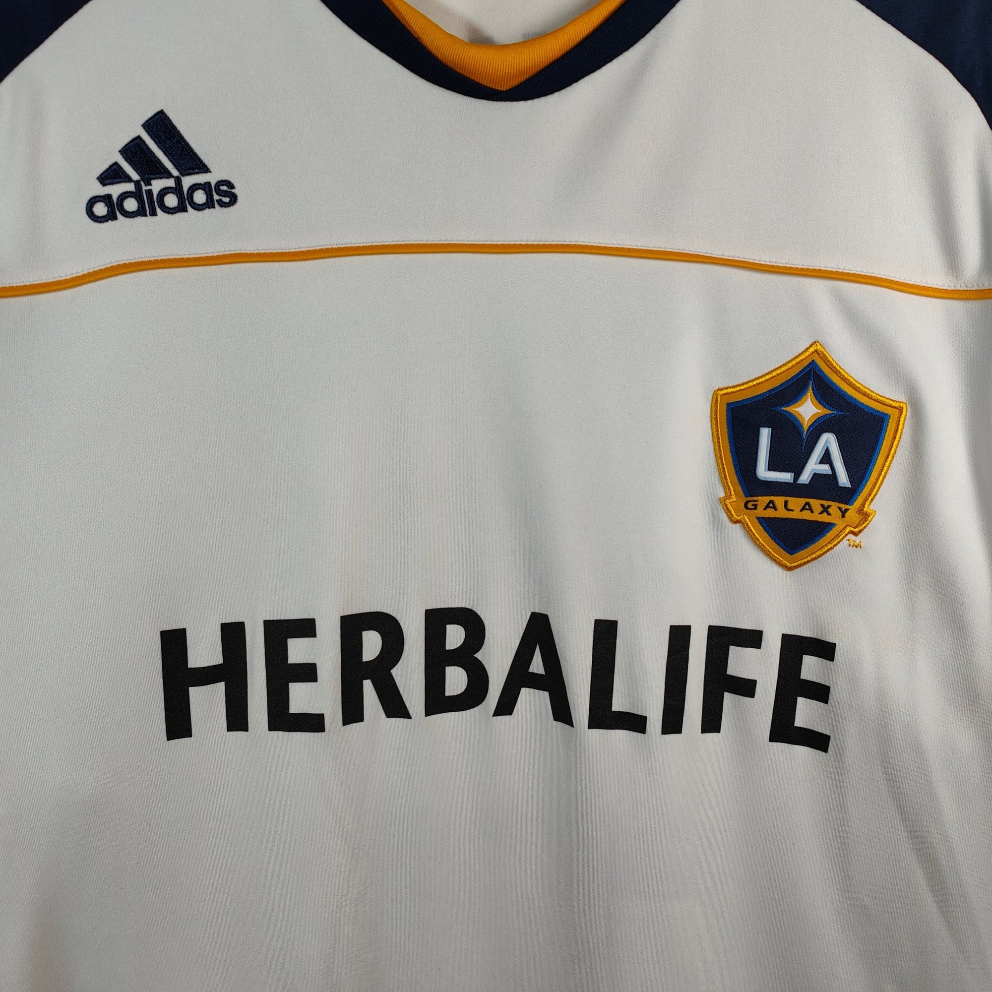 2010 - 11 Los Angeles Galaxy Home Shirt Beckham 23 - 9/10 - (XL) - Eternal Pitch