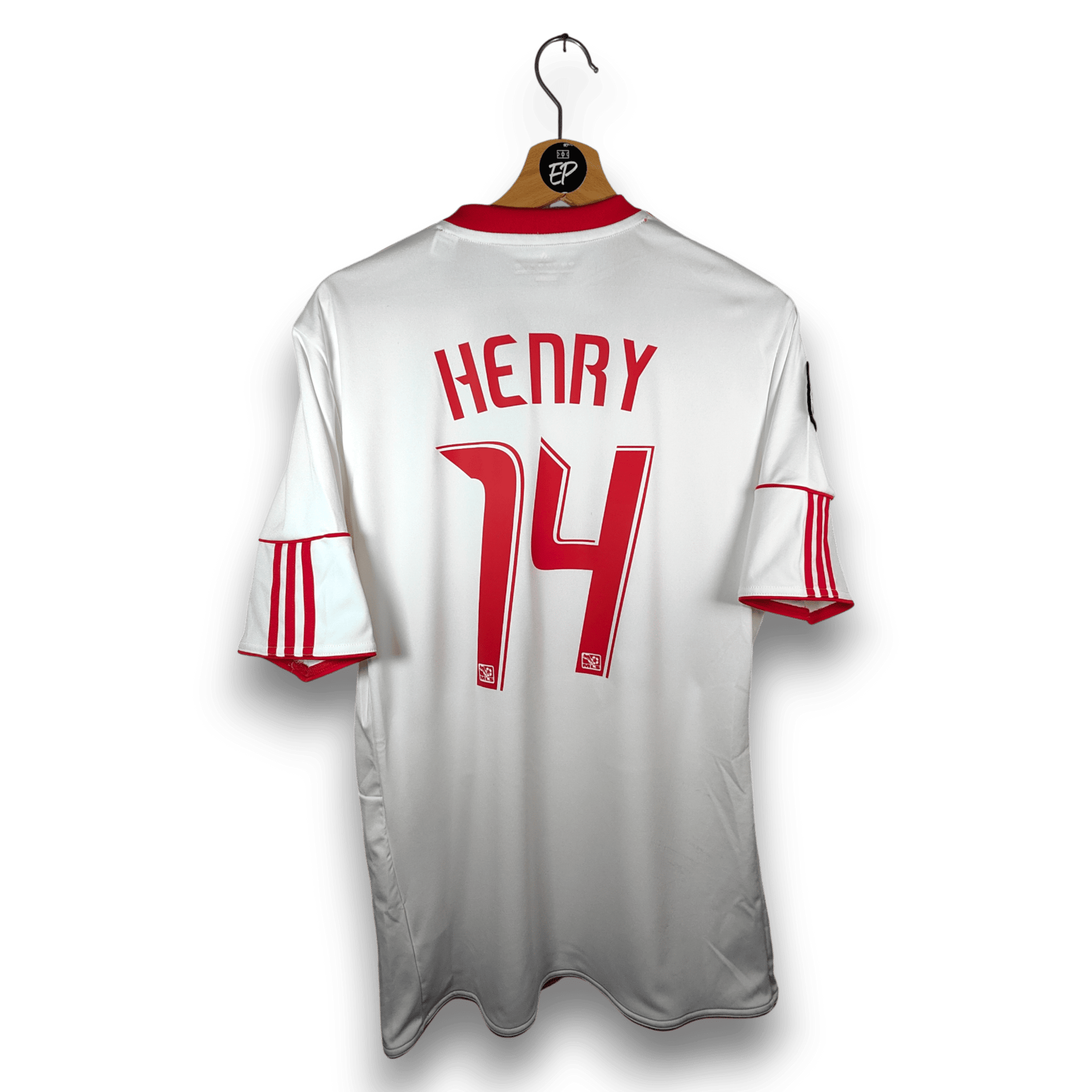 2010 - 11 New York Red Bulls Home Shirt Henry 14 - 8.5/10 - (M) - Eternal Pitch