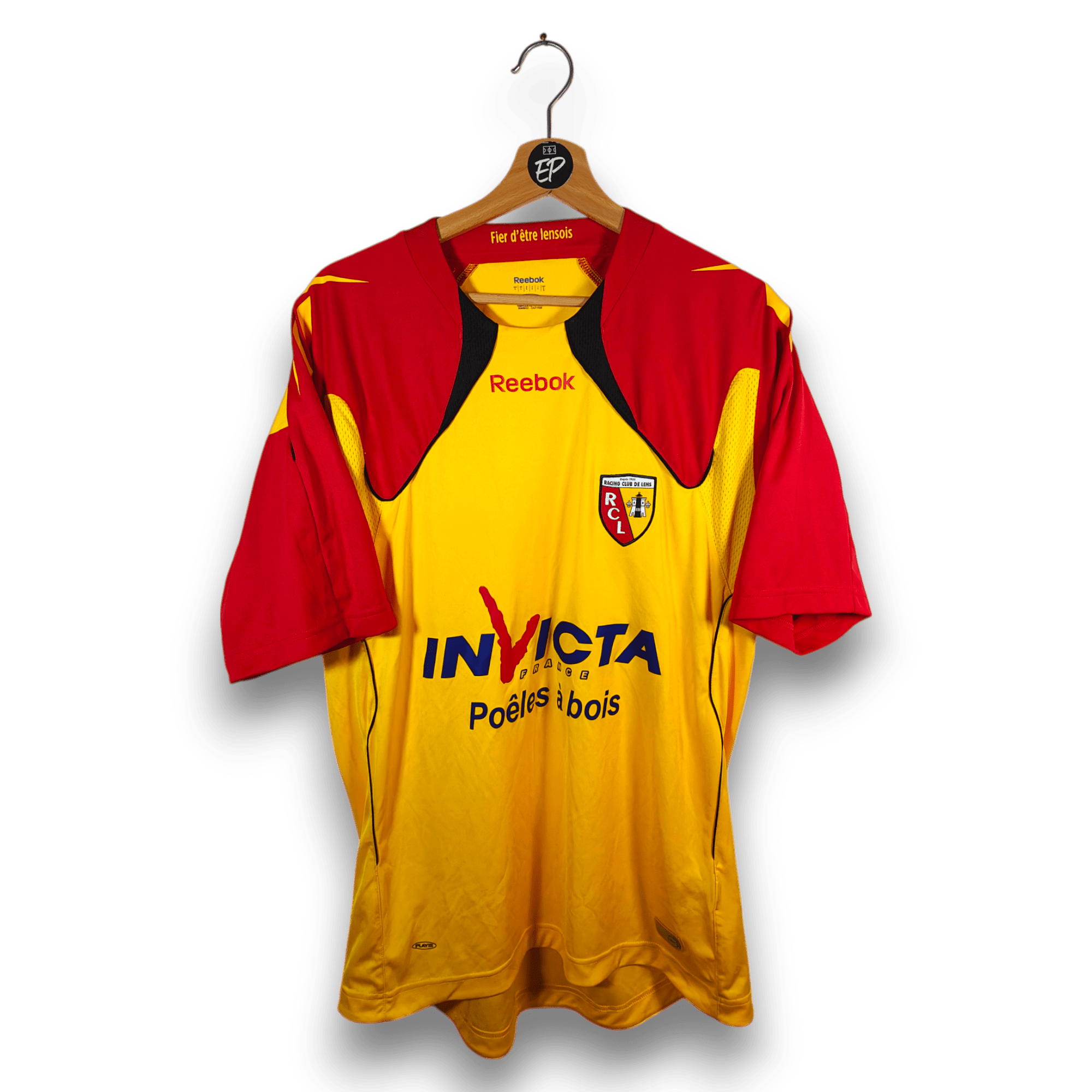 2010 - 11 RC Lens Home Shirt - 9.5/10 - (L) - Eternal Pitch