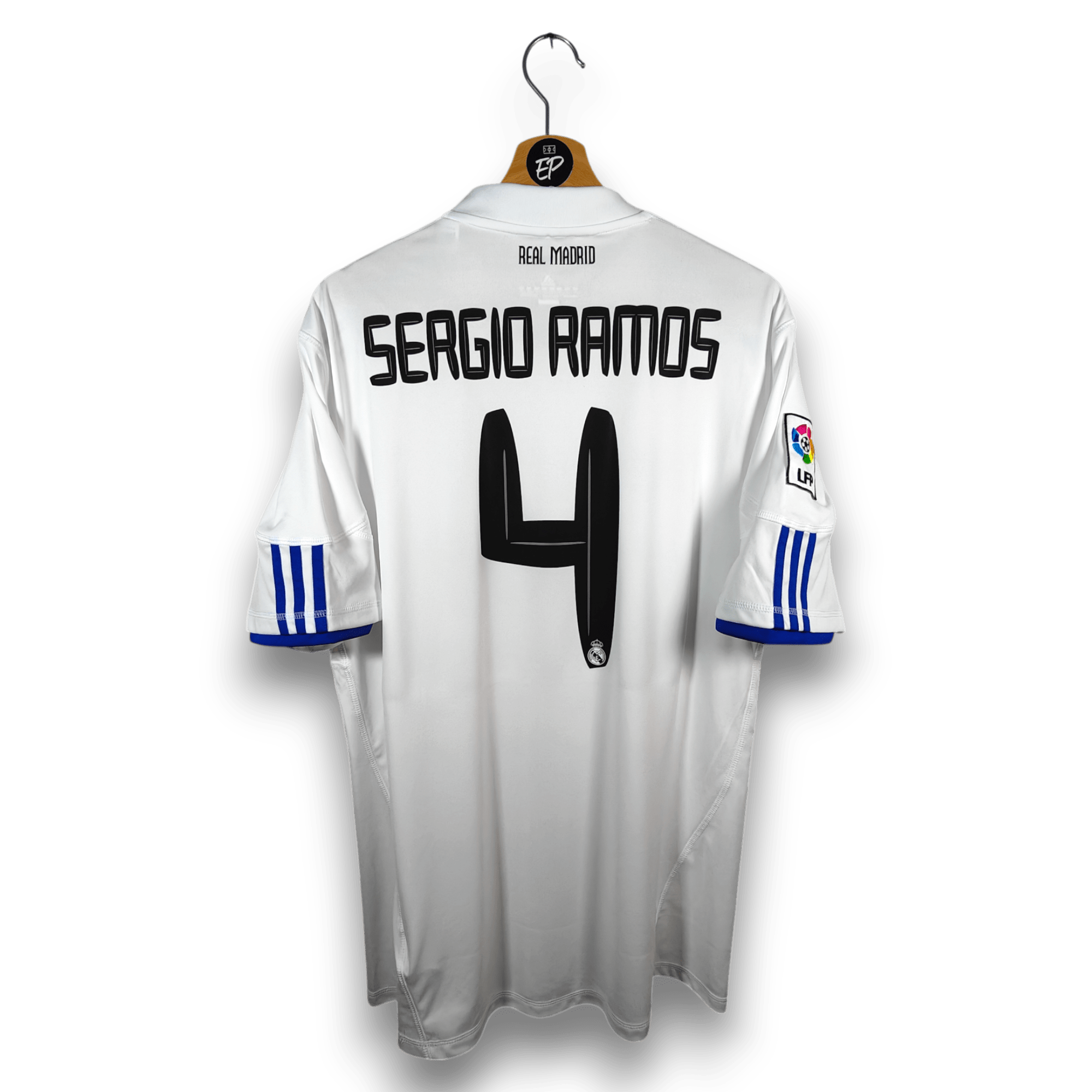 2010-11 Real Madrid Home Shirt Sergio Ramos #4 - 9.5/10 - (L) – P96163 ...