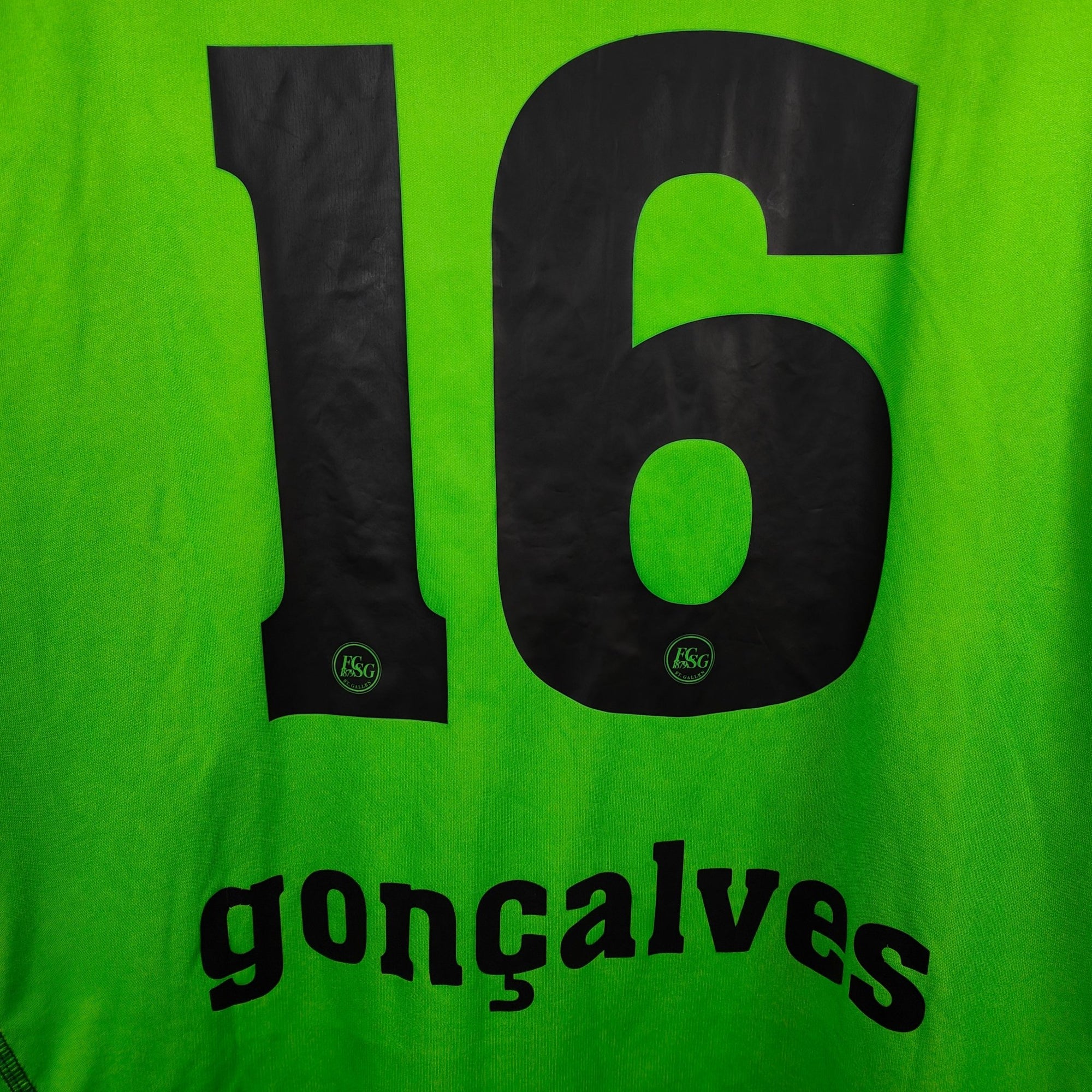 2010 - 11 St Gallen Home Shirt LS Goncalves 16 - 8.5/10 - (L) - Eternal Pitch