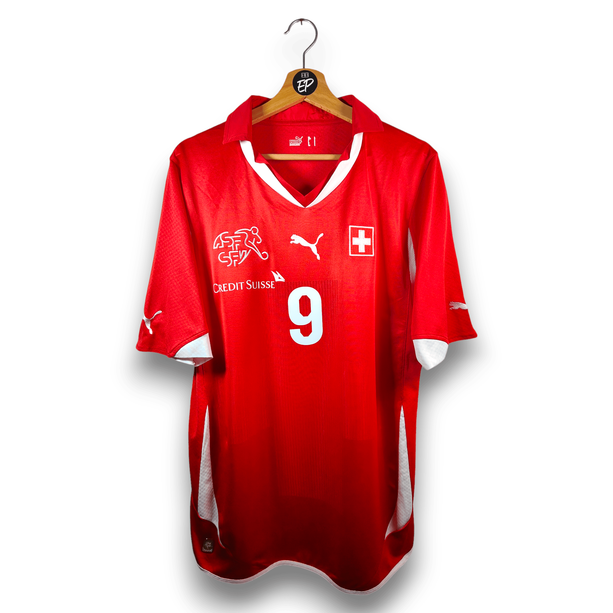 2010 - 11 Switzerland Home Shirt Frei 9 - 9/10 - (L) - Eternal Pitch