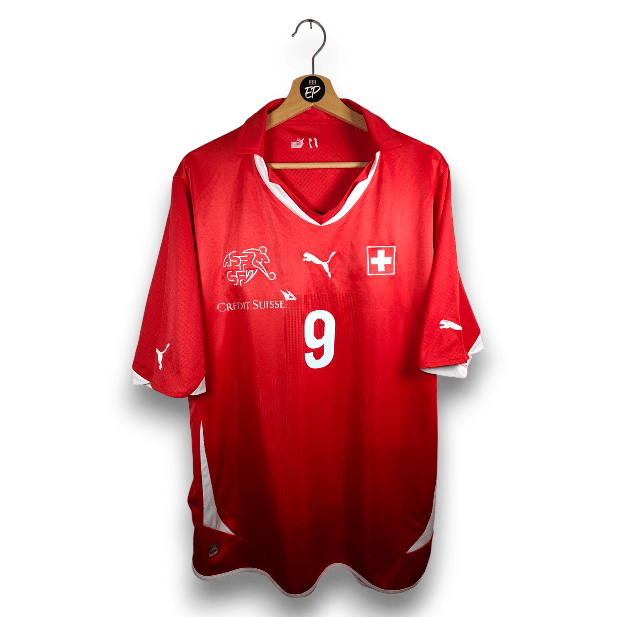 2010 - 11 Switzerland Home Shirt Frei 9 - 9/10 - (XL) - Eternal Pitch