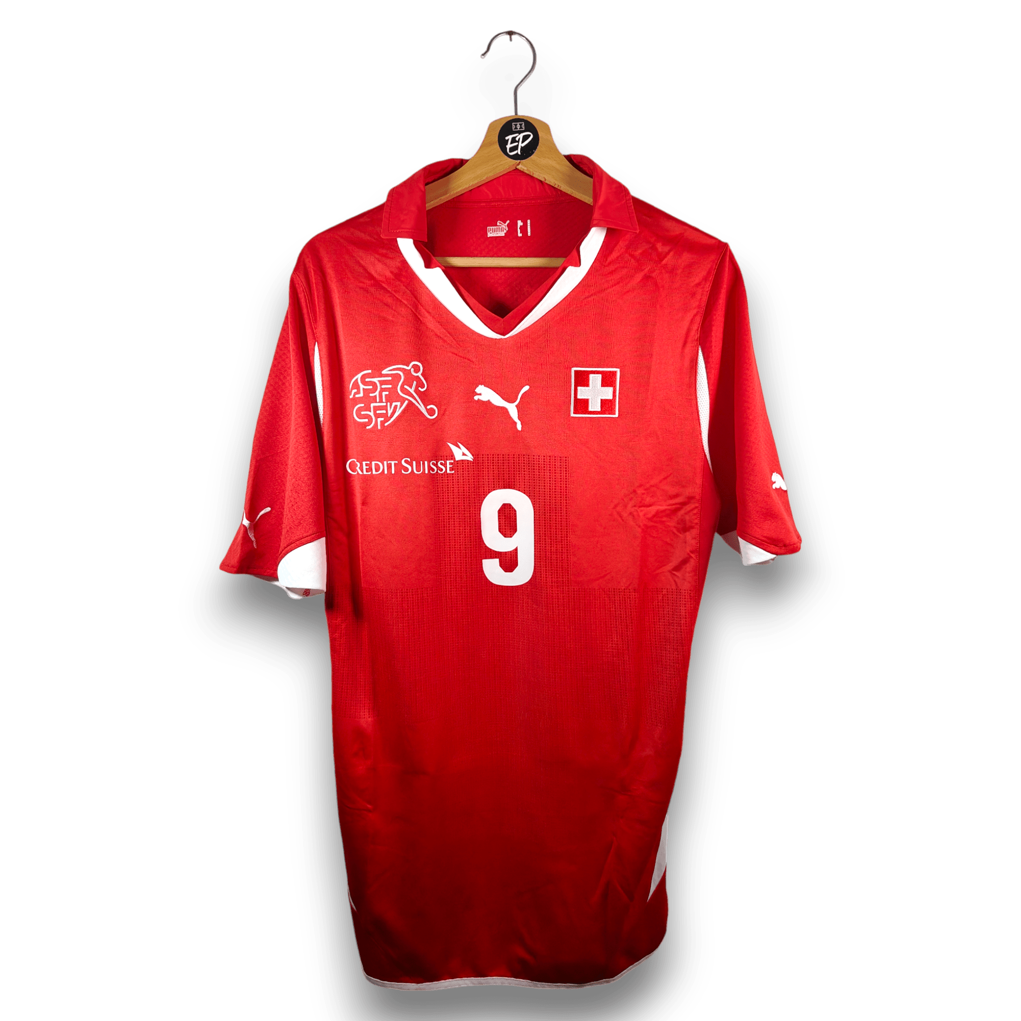 2010 - 11 Switzerland Home Shirt Frei 9 - BNWT - 9.5 - (M) - Eternal Pitch