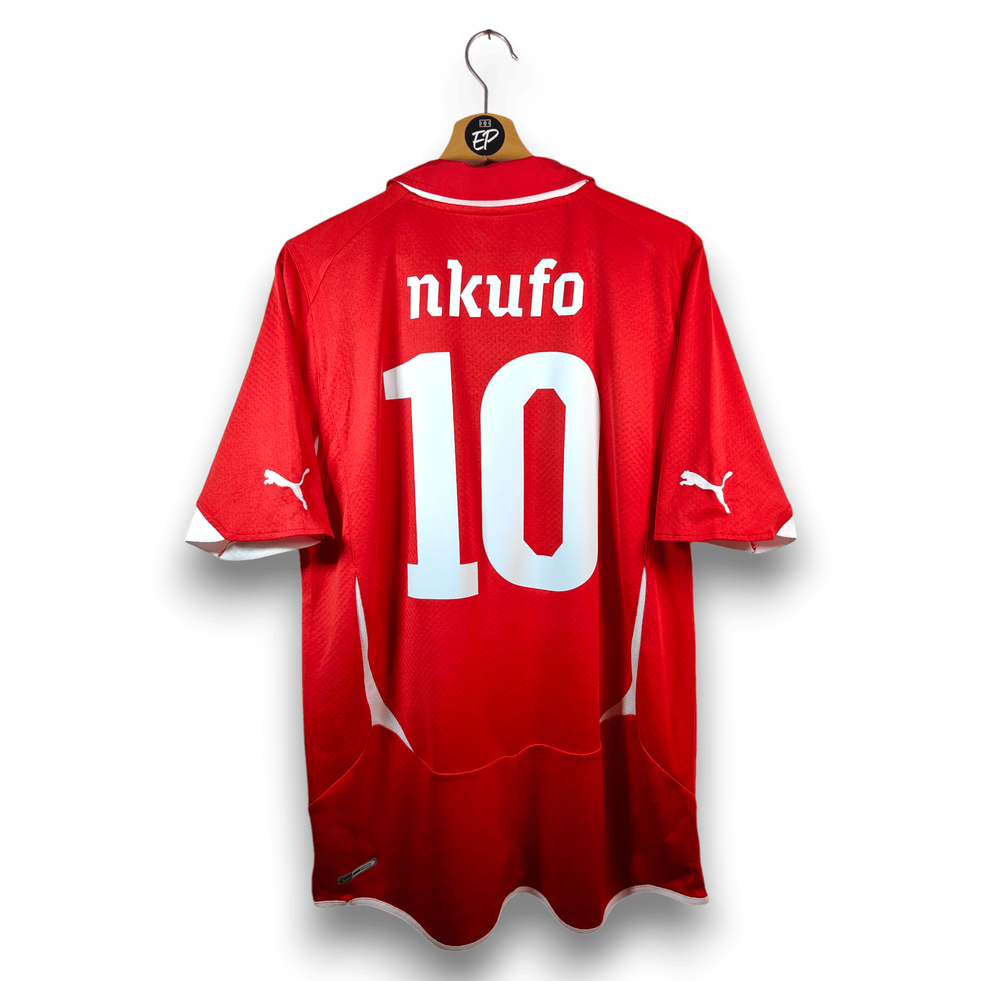 2010 - 11 Switzerland Home Shirt Nkufo 10 - 9.5/10 - (M) - Eternal Pitch