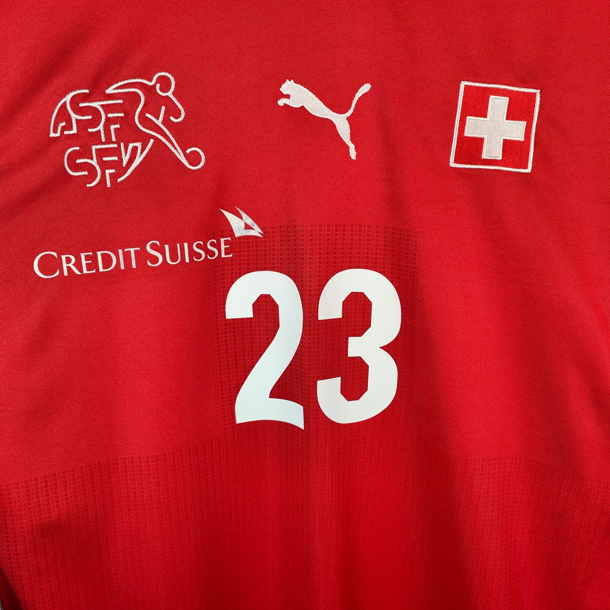 2010 - 11 Switzerland Home Shirt Shaqiri 23 - 9/10 - (XL) - Eternal Pitch