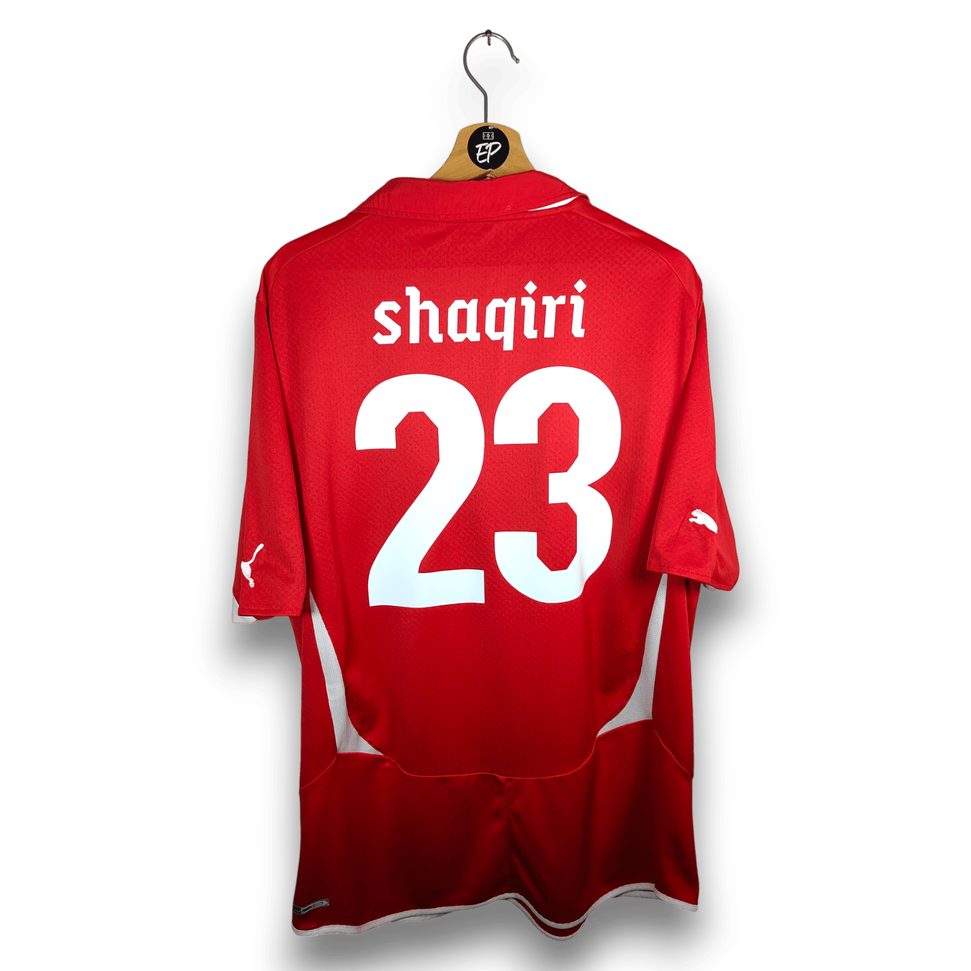 2010 - 11 Switzerland Home Shirt Shaqiri 23 - 9/10 - (XL) - Eternal Pitch