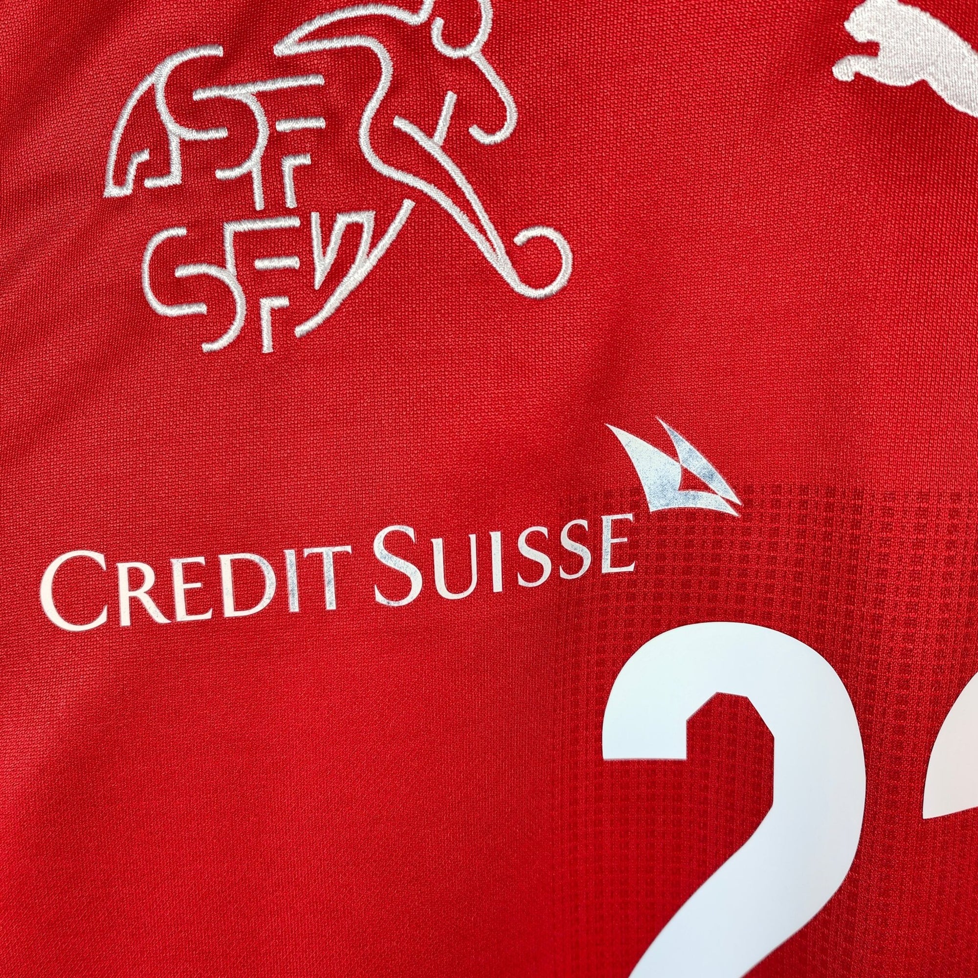 2010 - 11 Switzerland Home Shirt Shaqiri 23 - 9/10 - (XL) - Eternal Pitch