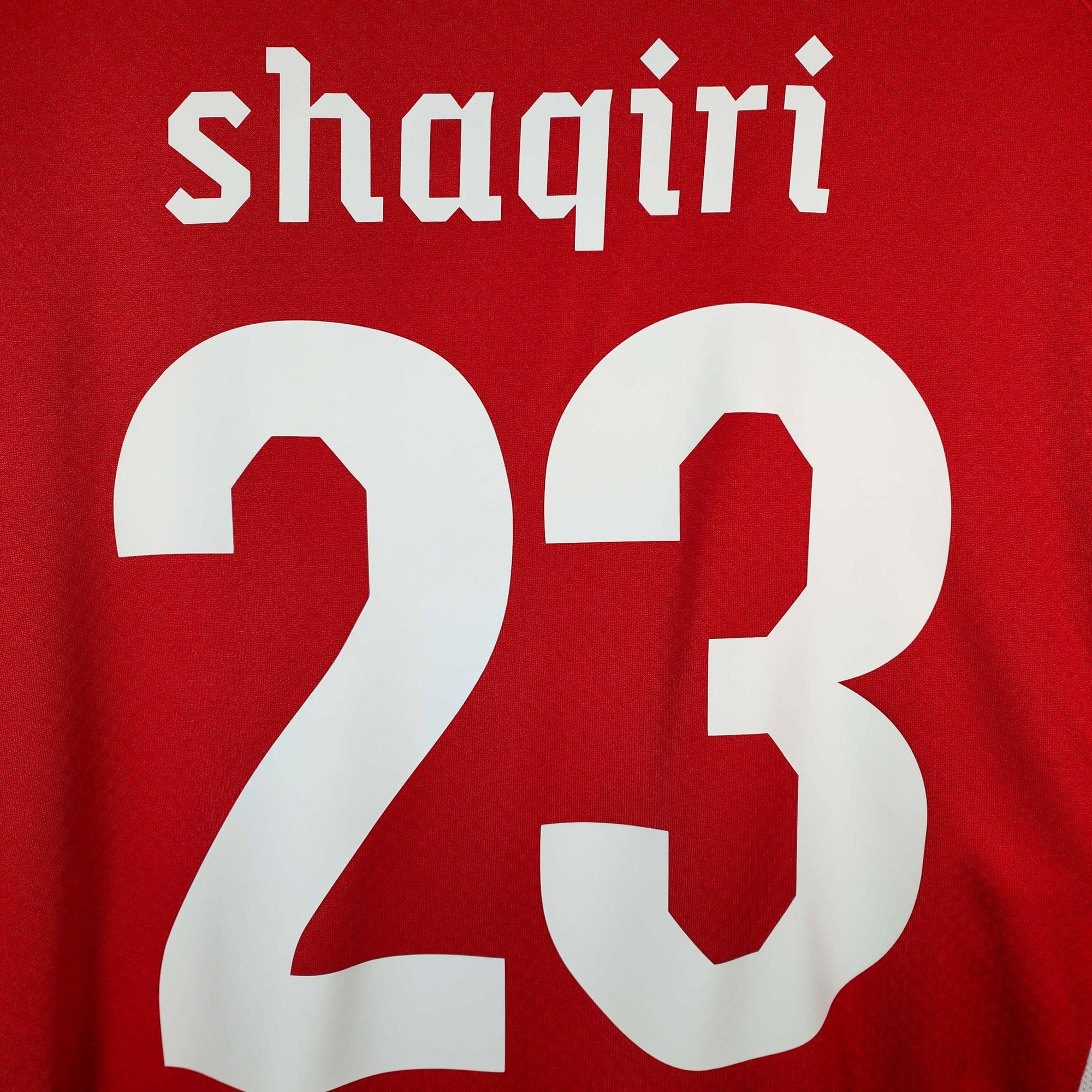 2010 - 11 Switzerland Home Shirt Shaqiri 23 - 9/10 - (XL) - Eternal Pitch