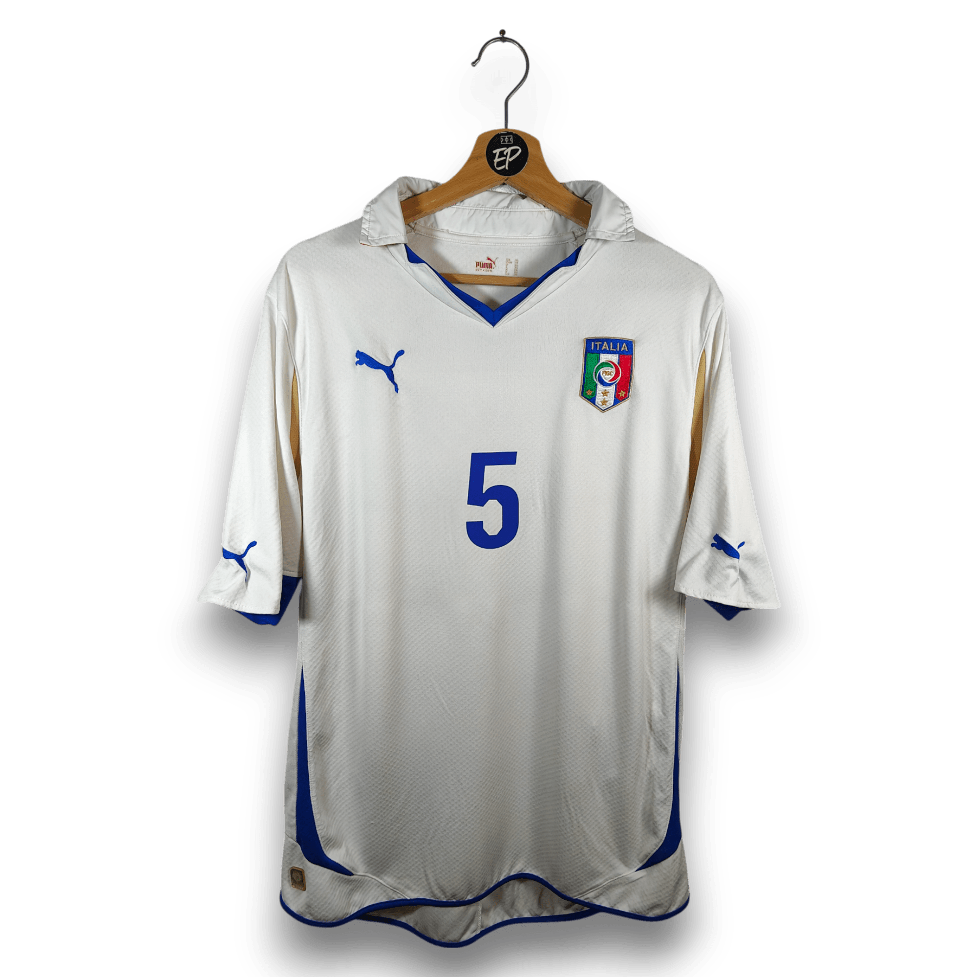 2010 - 12 Italy Away Shirt Cannavaro 5 - 8.5/10 - (XL) - Eternal Pitch