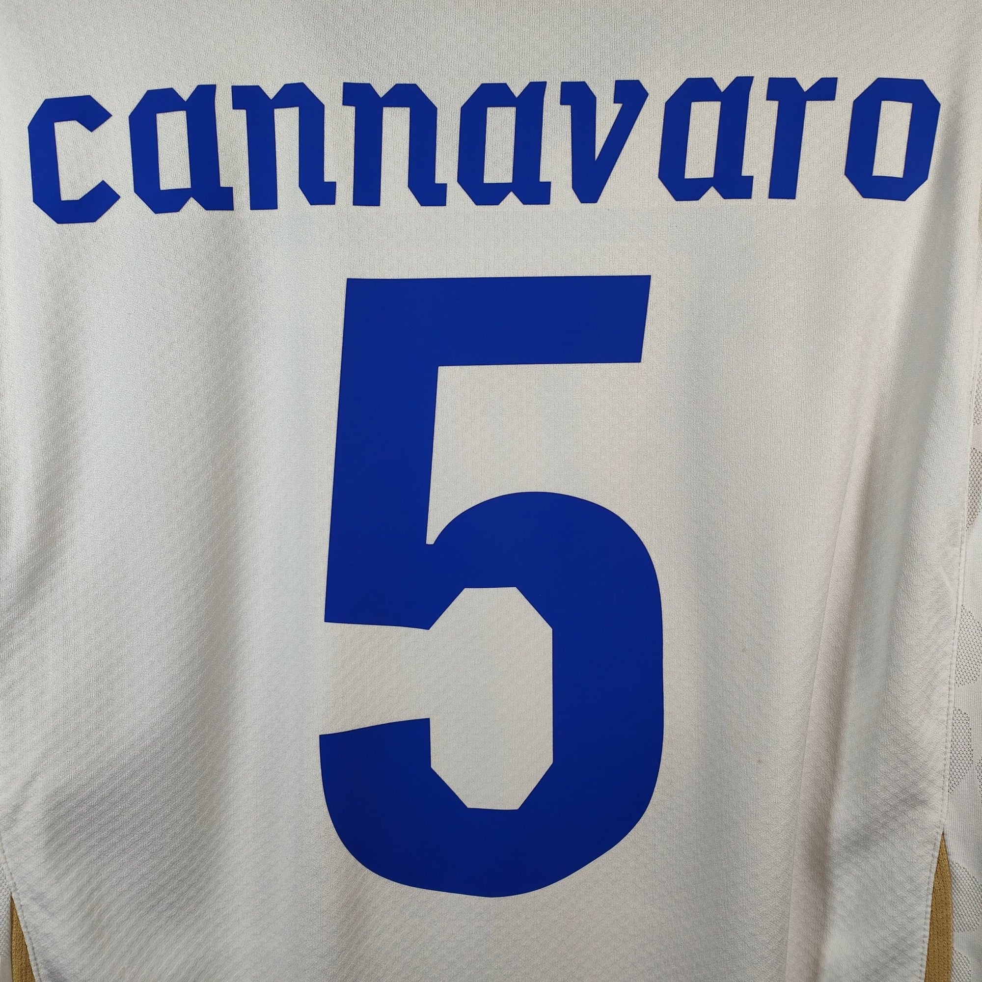 2010 - 12 Italy Away Shirt Cannavaro 5 - 8.5/10 - (XL) - Eternal Pitch