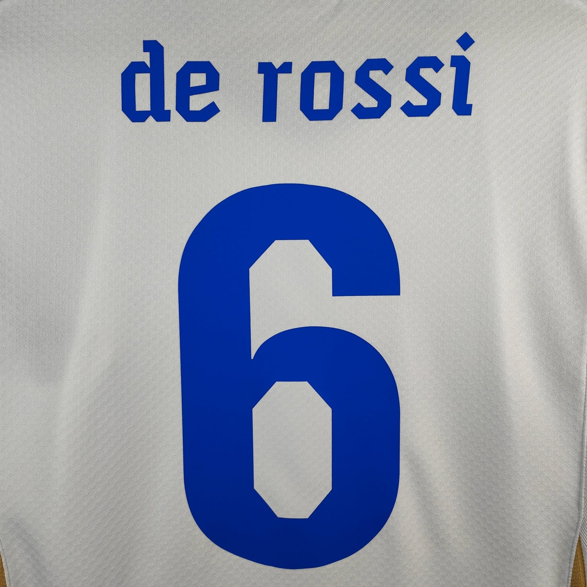 2010 - 12 Italy Away Shirt LS De Rossi 6 - 8.5/10 - (S) - Eternal Pitch