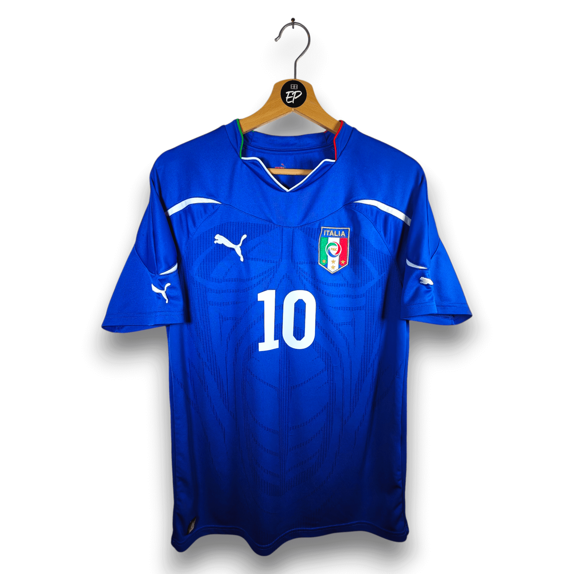 2010 - 12 Italy Home Shirt Di Natale 10 - 9/10 - (M) - Eternal Pitch
