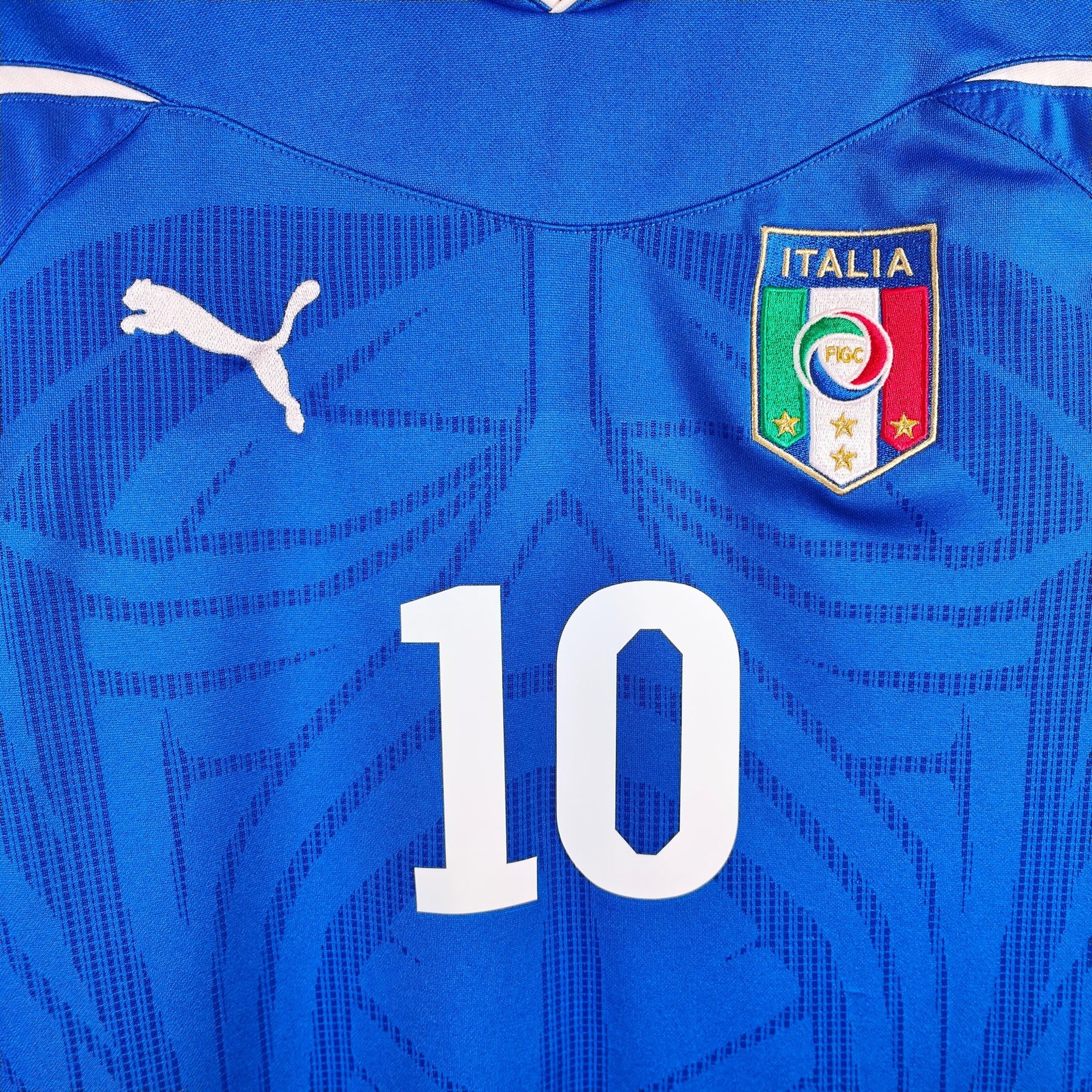 2010 - 12 Italy Home Shirt Di Natale 10 - 9/10 - (M) - Eternal Pitch