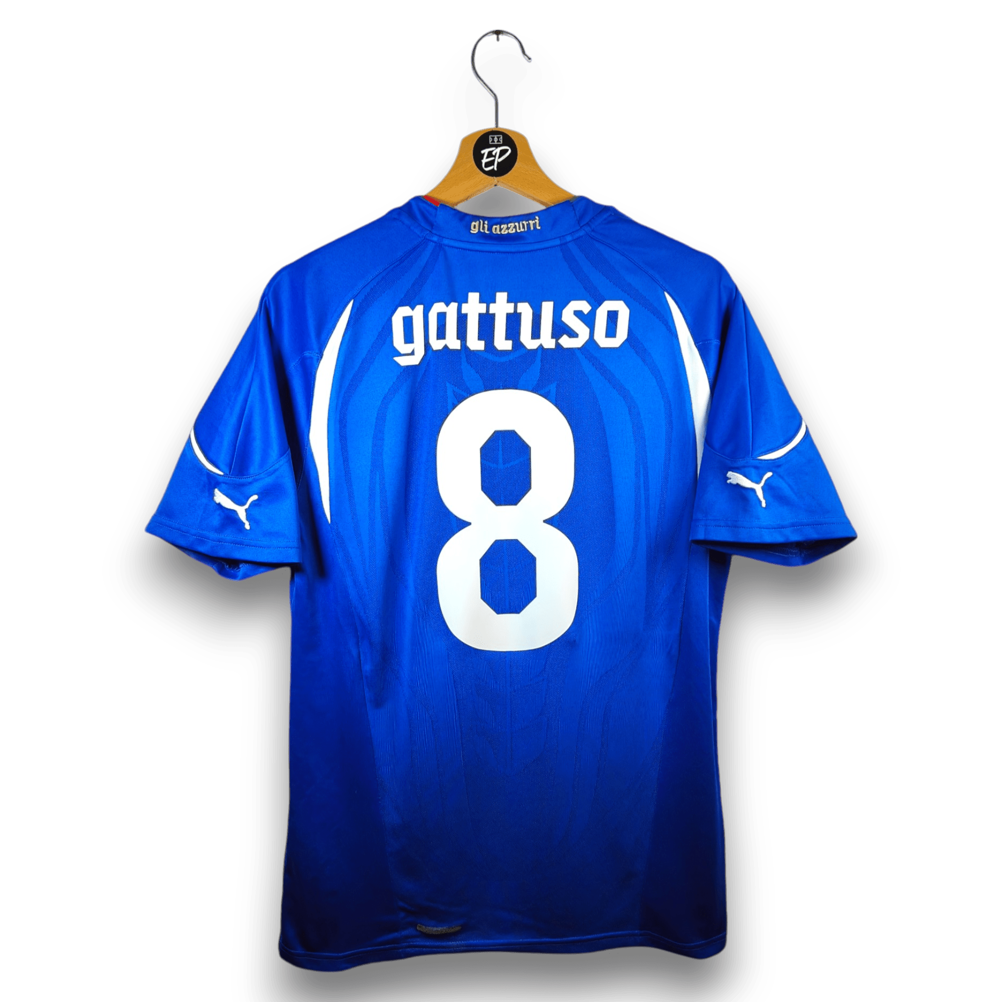 2010 - 12 Italy Home Shirt Gattuso 8 - 8.5/10 - (M) - Eternal Pitch