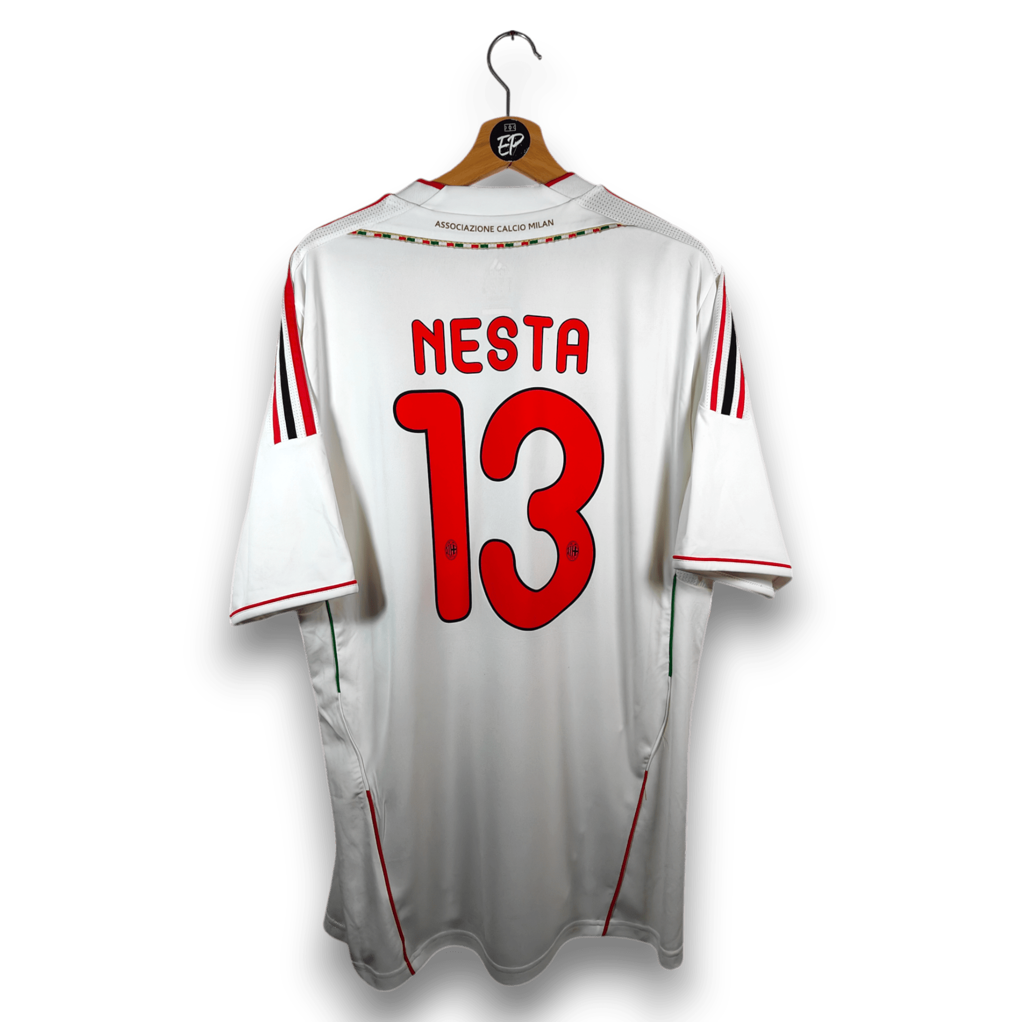 2011 - 12 AC Milan Away Shirt Nesta 13 - 9.5/10 - (XL) - Eternal Pitch