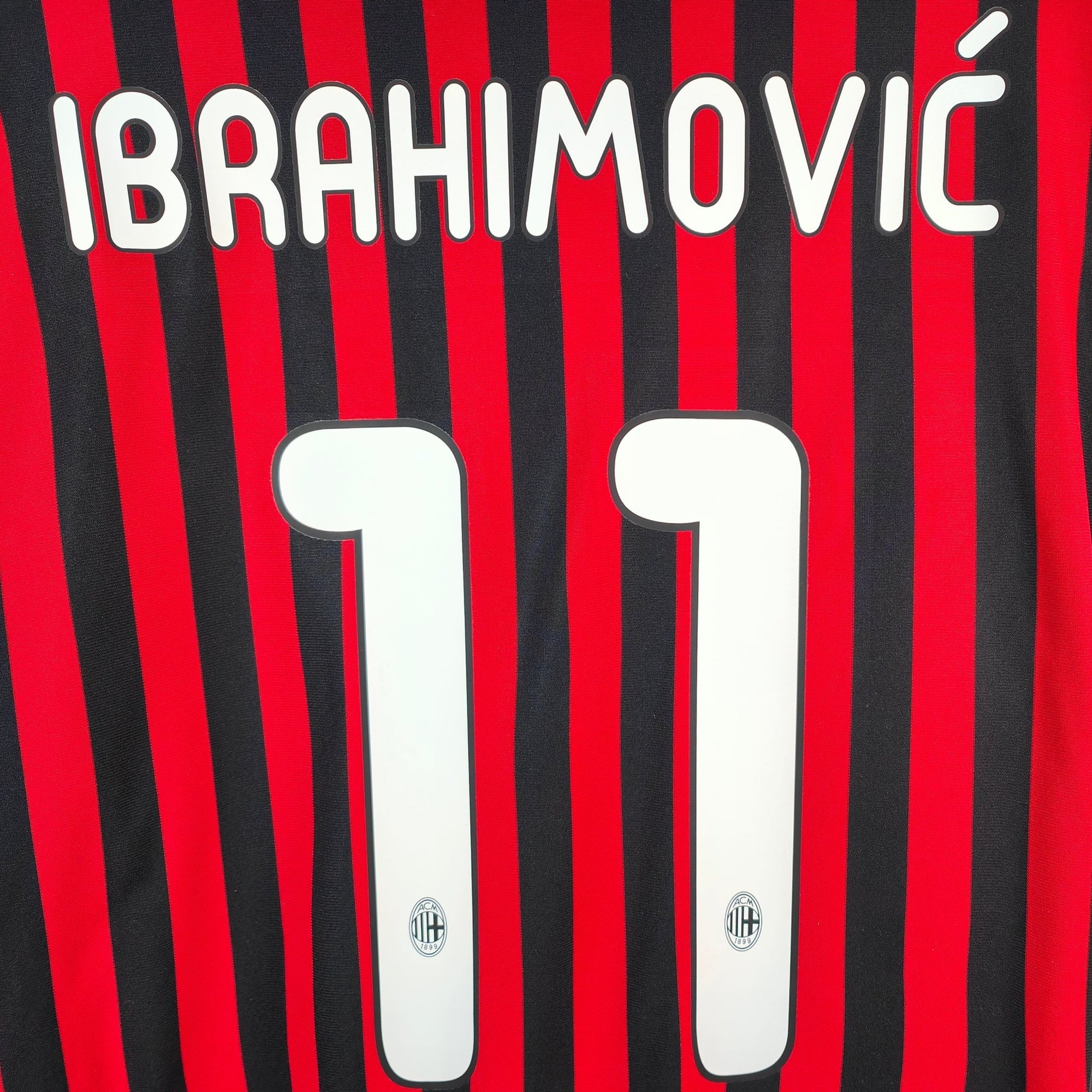 2011 - 12 AC Milan Home Shirt Ibrahimovic 11 - 9/10 - (XL) - Eternal Pitch