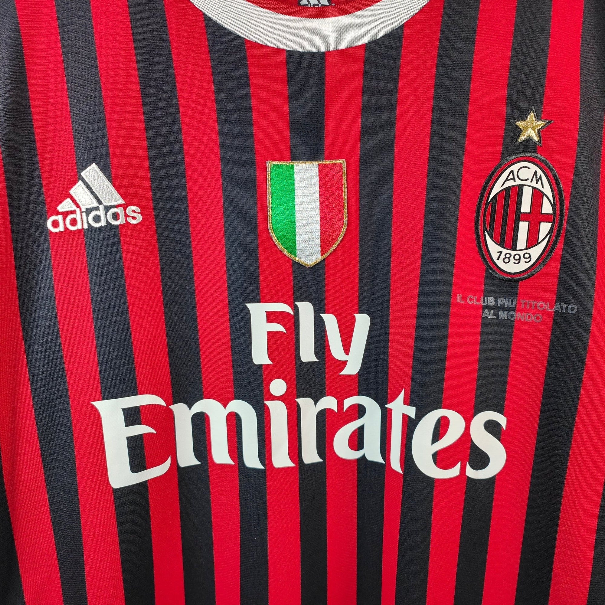 2011 - 12 AC Milan Home Shirt Prince 27 (XL) - Eternal Pitch