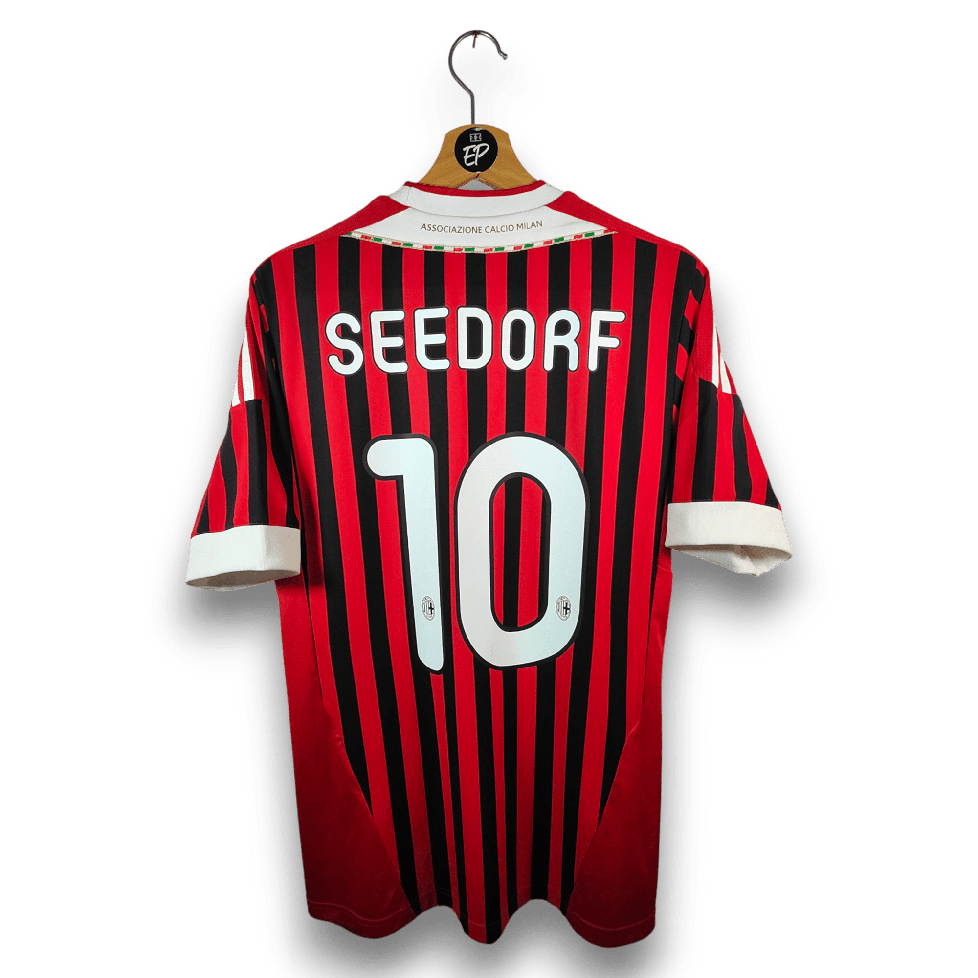 2011 - 12 AC Milan Home Shirt Seedorf 10 - 9.5/10 - (M) - Eternal Pitch