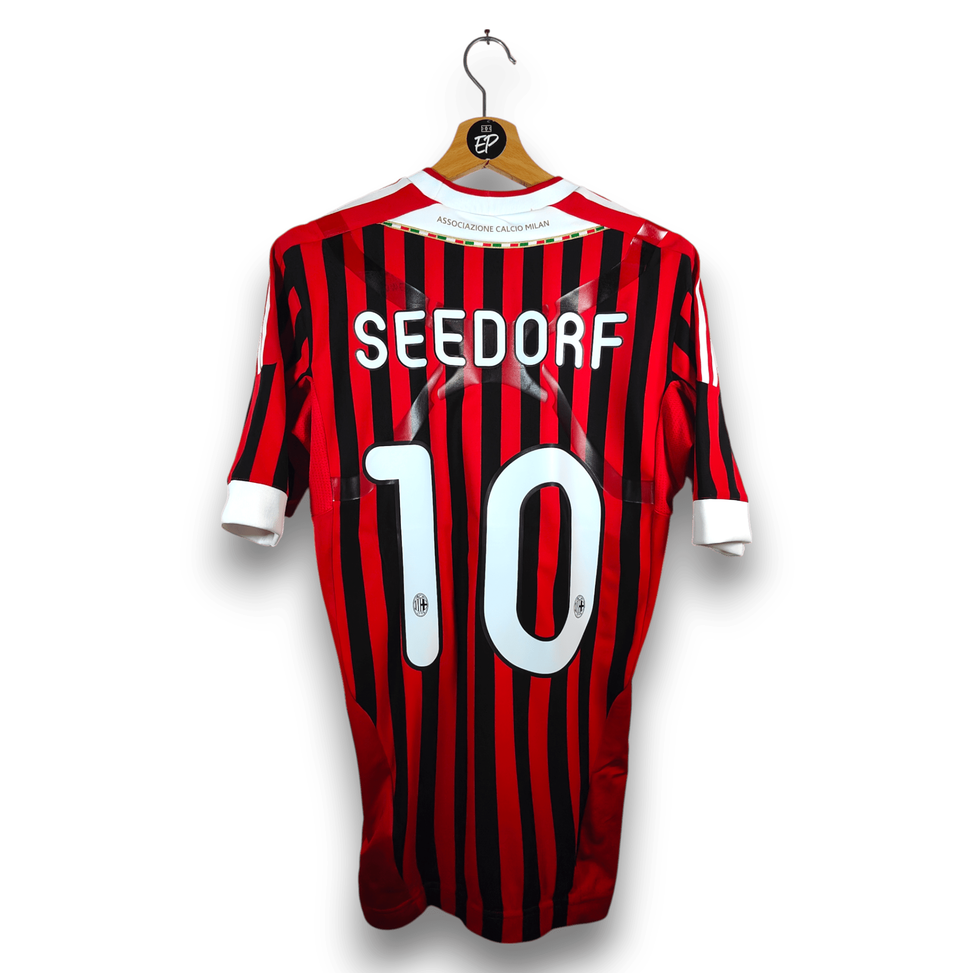 2011 - 12 AC Milan Player Version Home Shirt Seedorf 10 - 8.5/10 - (L) - Eternal Pitch