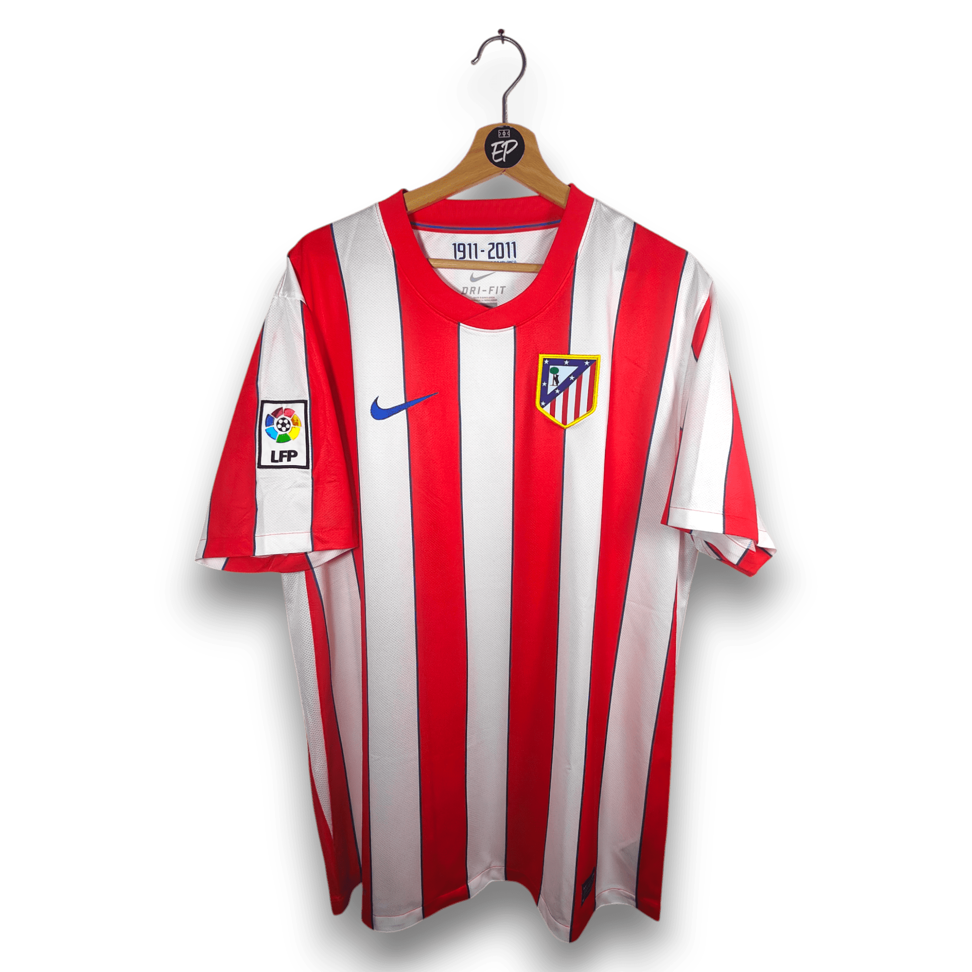 2011 - 12 Atletico Madrid Home Shirt - 9.5/10 - (XL) - Eternal Pitch