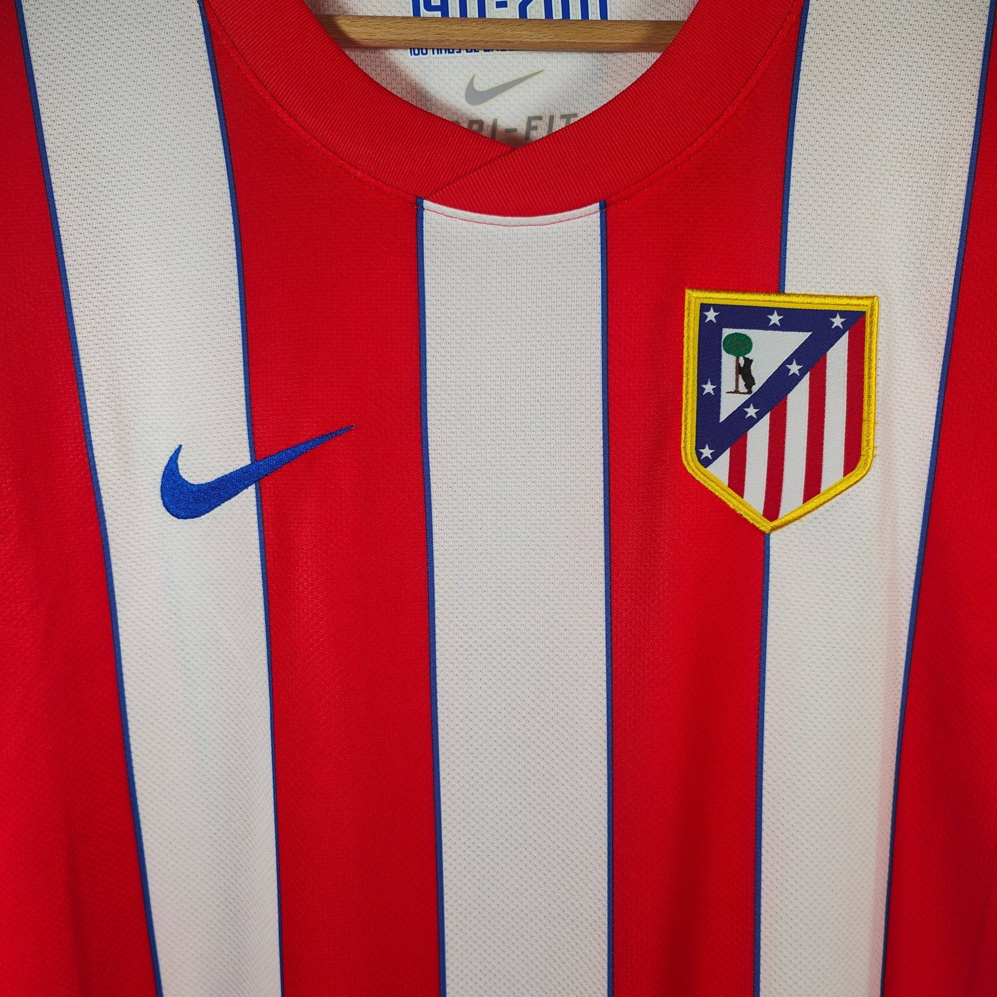 2011 - 12 Atletico Madrid Home Shirt - 9.5/10 - (XL) - Eternal Pitch