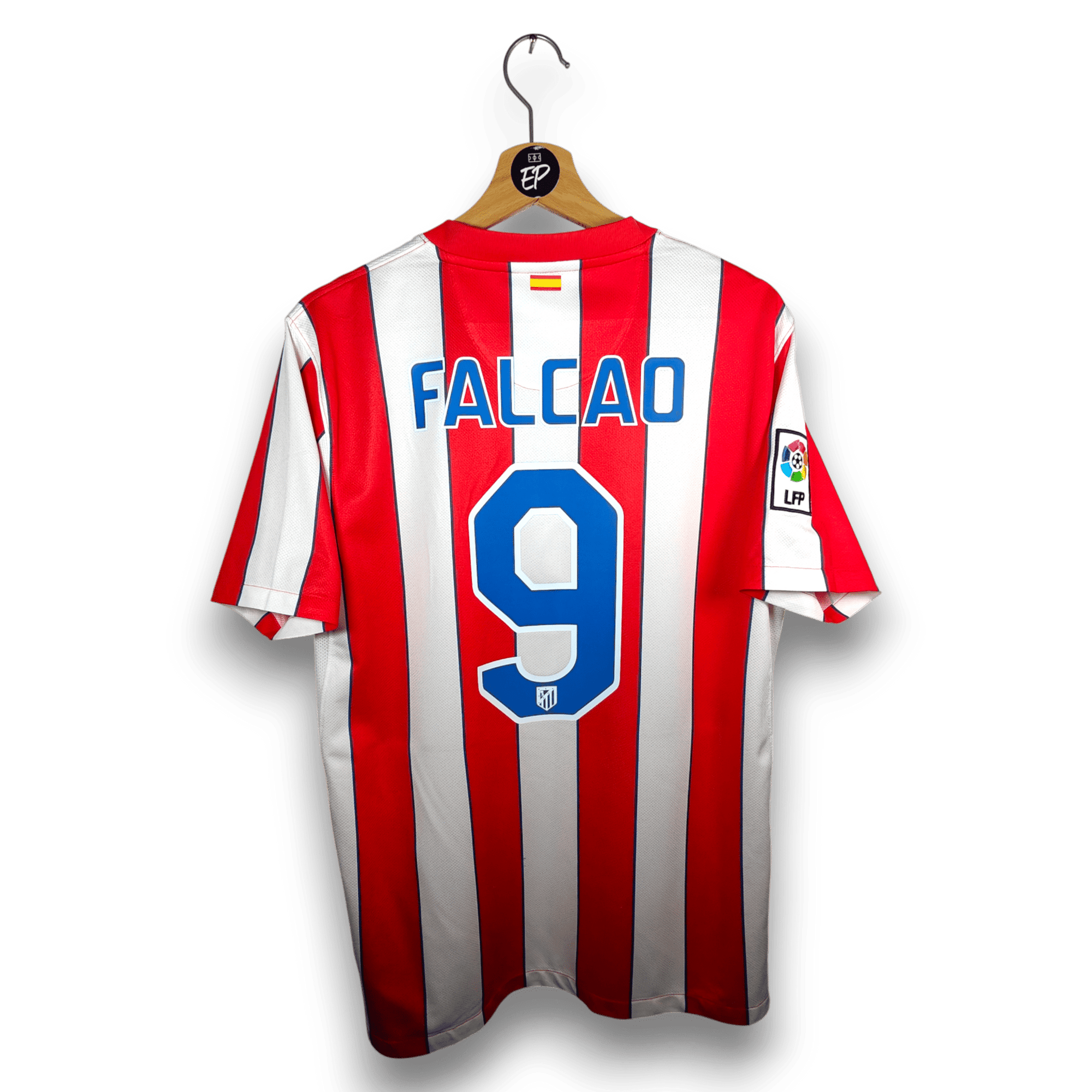 2011 - 12 Atletico Madrid Home Shirt Falcao 9 - 8.5/10 - (M) - Eternal Pitch