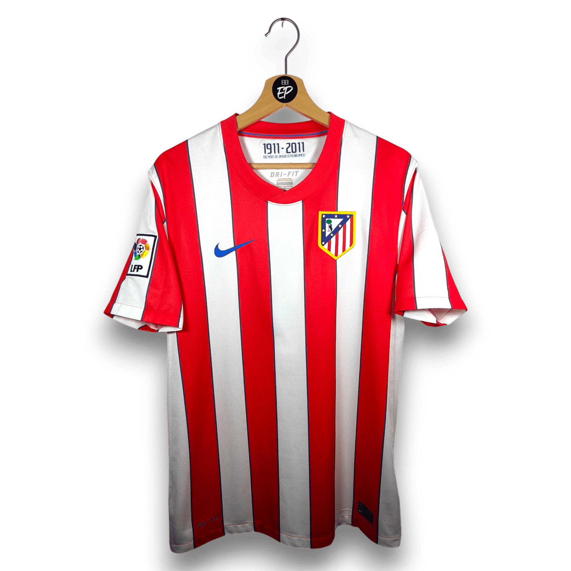 2011 - 12 Atletico Madrid Home Shirt Falcao 9 - 8.5/10 - (M) - Eternal Pitch