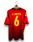 2011 - 12 Spain Home Shirt Iniesta 6 - 9/10 - (XL) - Eternal Pitch