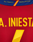 2011 - 12 Spain Home Shirt Iniesta 6 - 9/10 - (XL) - Eternal Pitch