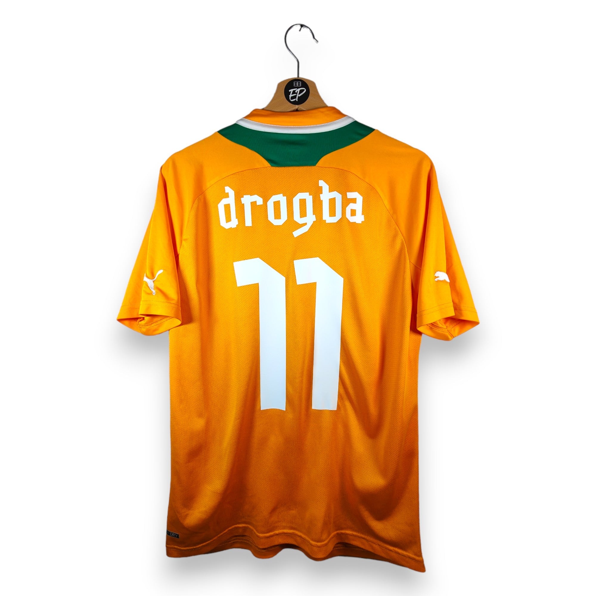 2011 - 13 Ivory Coast Home Shirt Drogba 11 (M) - Eternal Pitch