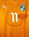2011 - 13 Ivory Coast Home Shirt Drogba 11 (M) - Eternal Pitch