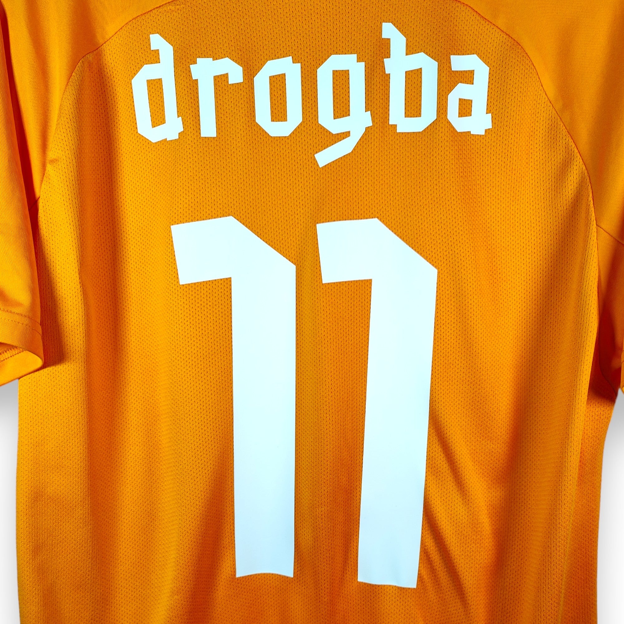 2011 - 13 Ivory Coast Home Shirt Drogba 11 (M) - Eternal Pitch