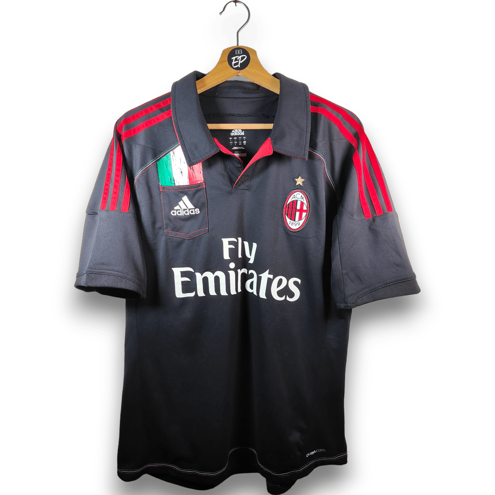 2012 - 13 AC Milan Third Shirt Balotelli 45 - 9.5/10 - (L) - Eternal Pitch