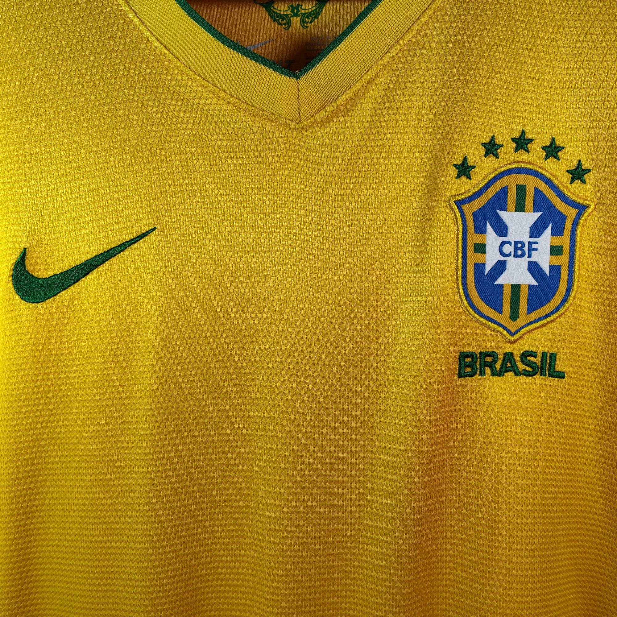 2012 - 13 Brazil Home Shirt - 7.5/10 - (L) - Eternal Pitch