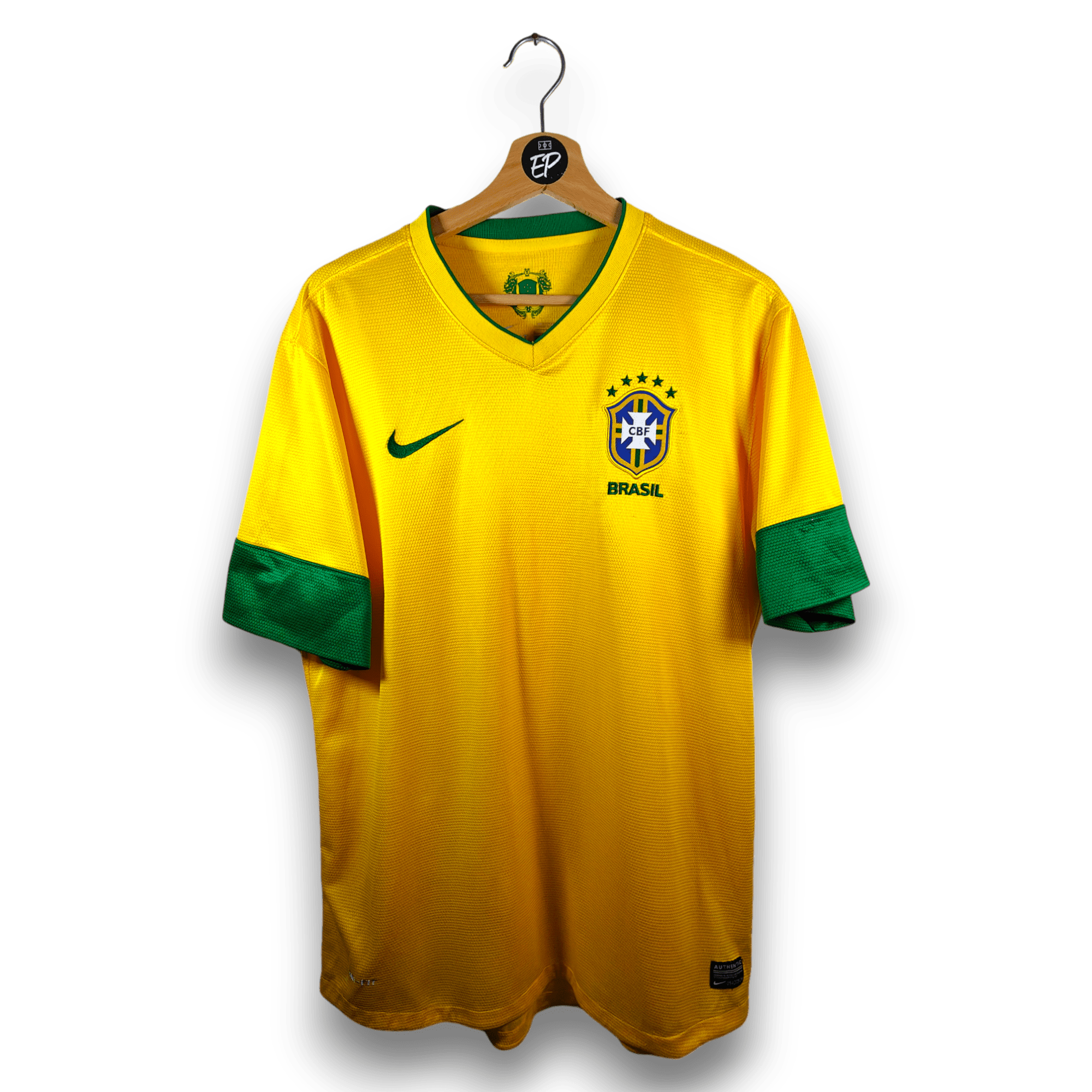 2012 - 13 Brazil Home Shirt - 7.5/10 - (L) - Eternal Pitch