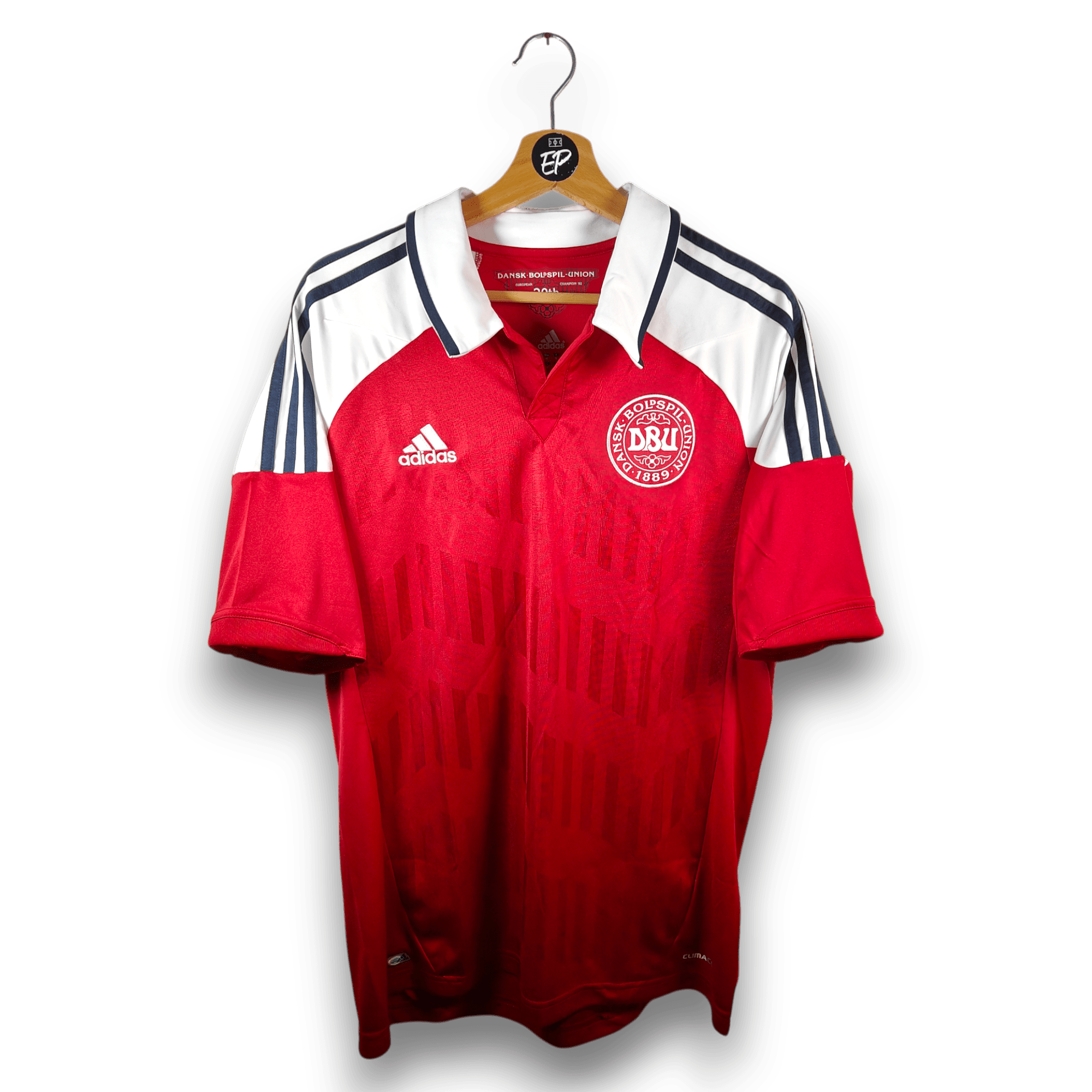 2012 - 13 Denmark Home Shirt - 9.5/10 - (M) - Eternal Pitch
