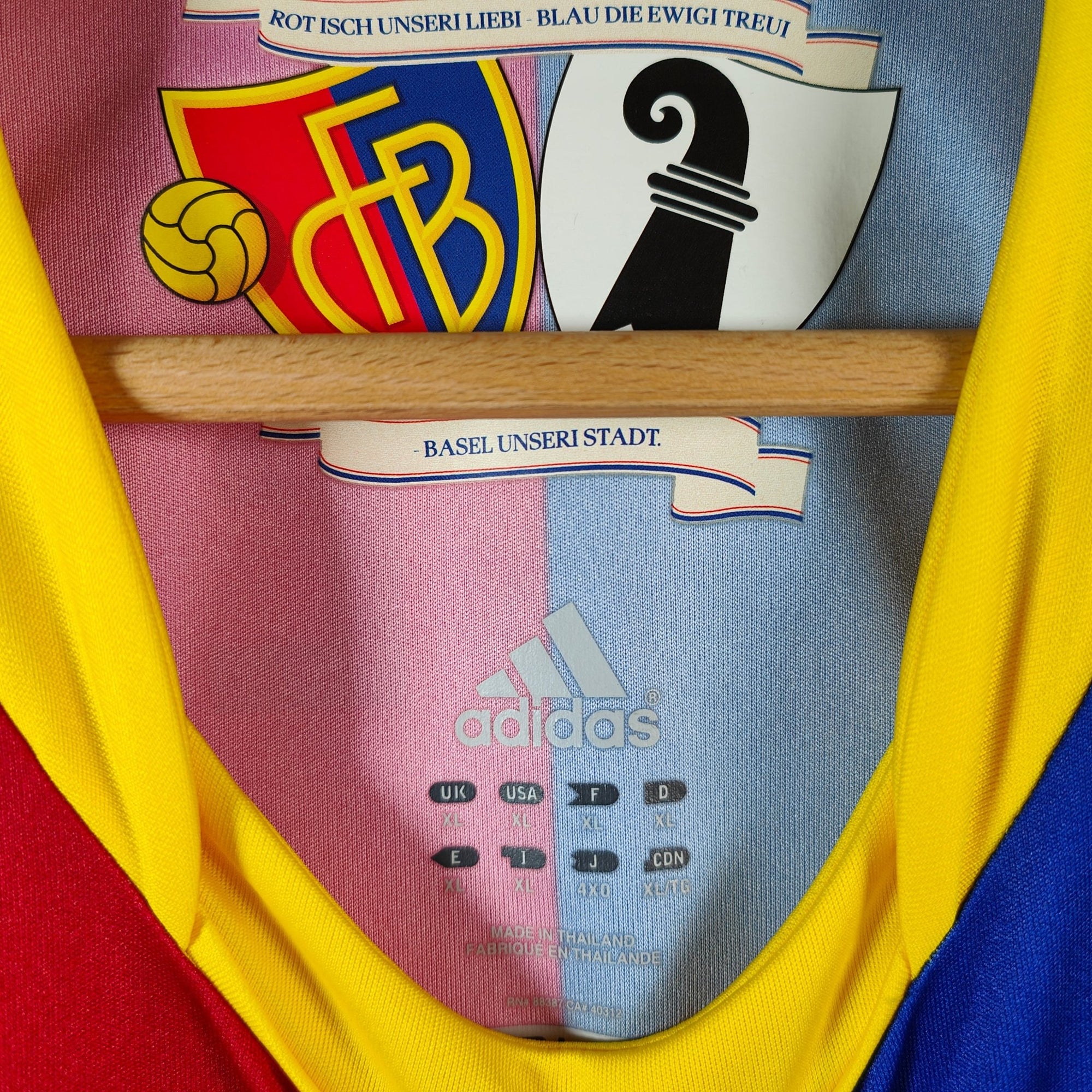 2012 - 13 FC Basel Home Shirt Frei 13 - 7.5/10 - (XL) - Eternal Pitch