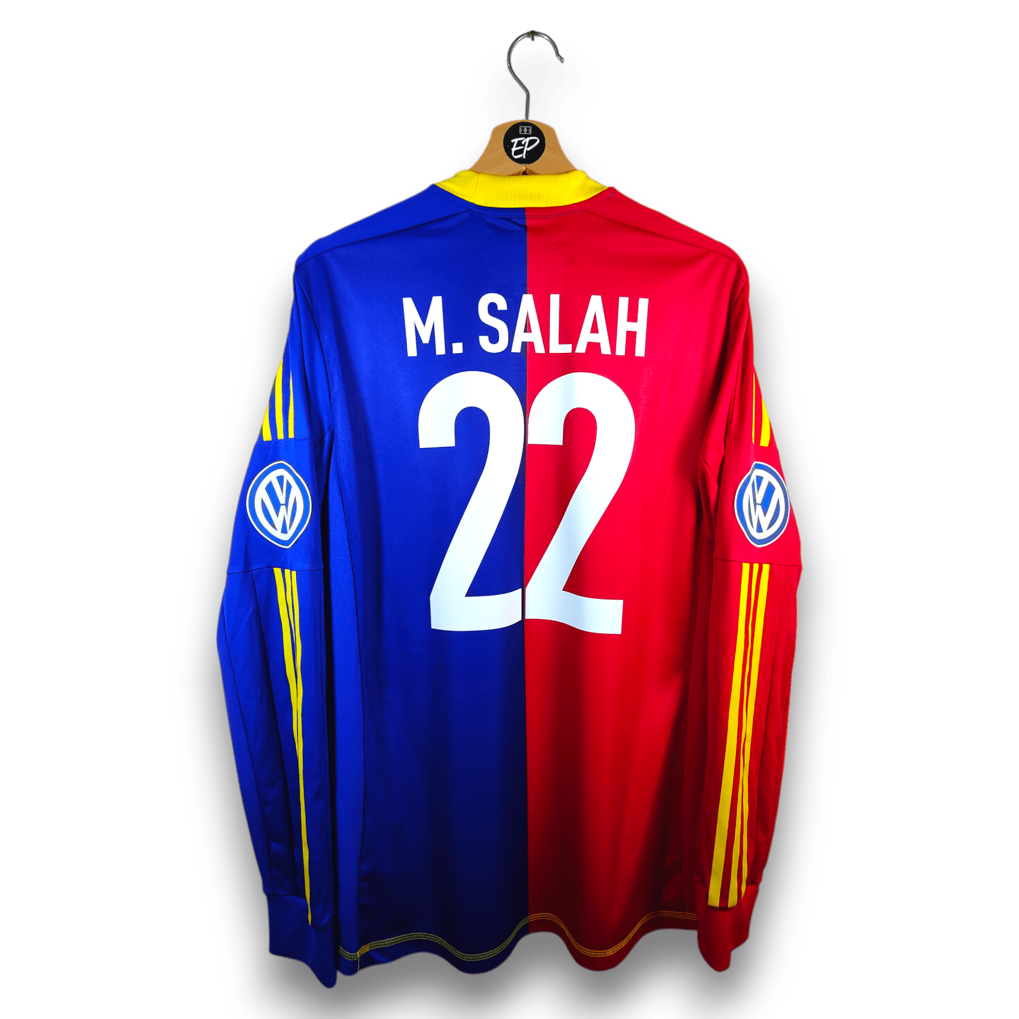 2012 - 13 FC Basel Player Version Home Shirt LS Salah 22 - 9.5/10 - (L) - Eternal Pitch