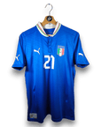 2012 - 13 Italy Home Shirt Pirlo 21 - 8.5/10 - (M) - Eternal Pitch