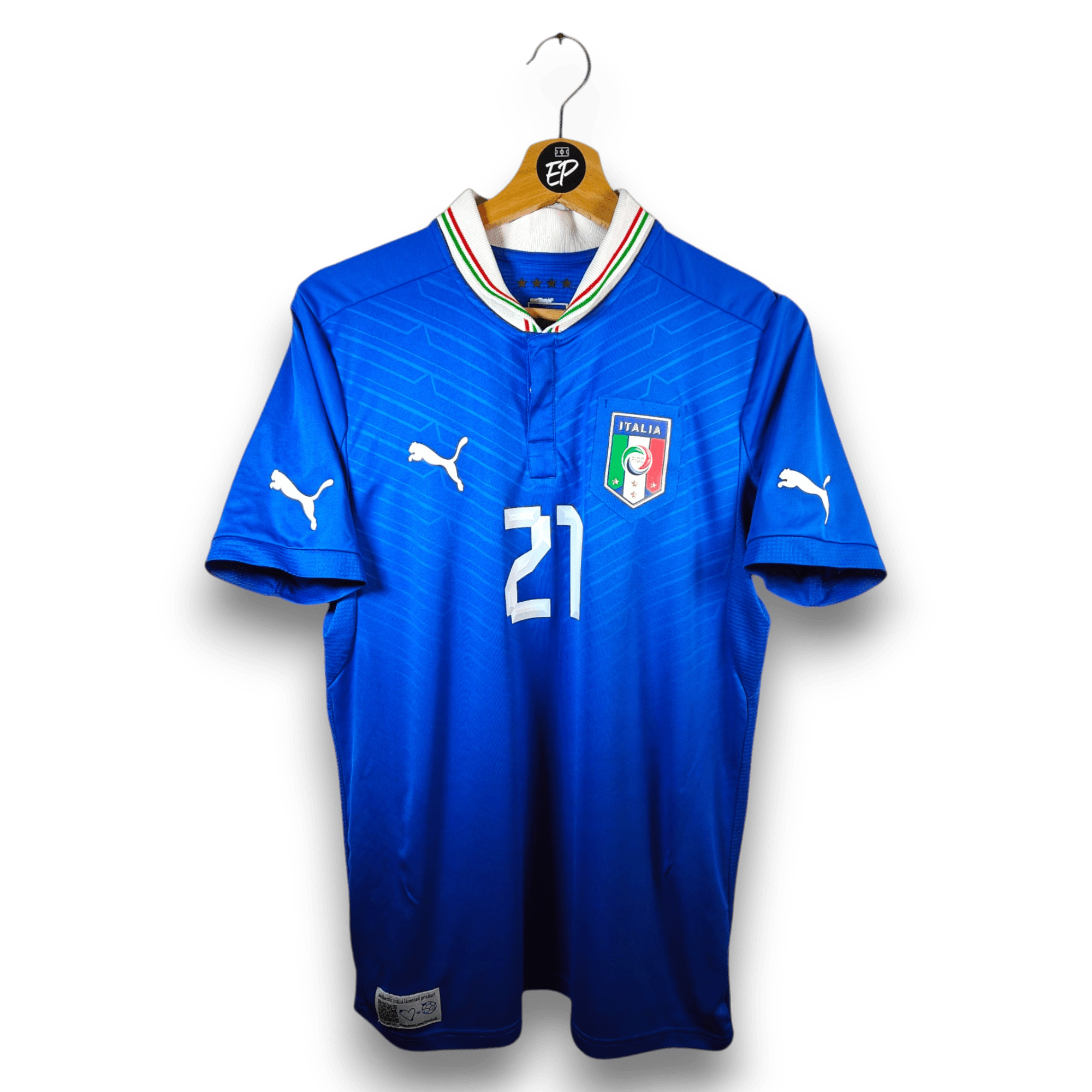 2012 - 13 Italy Home Shirt Pirlo 21 (M) - Eternal Pitch
