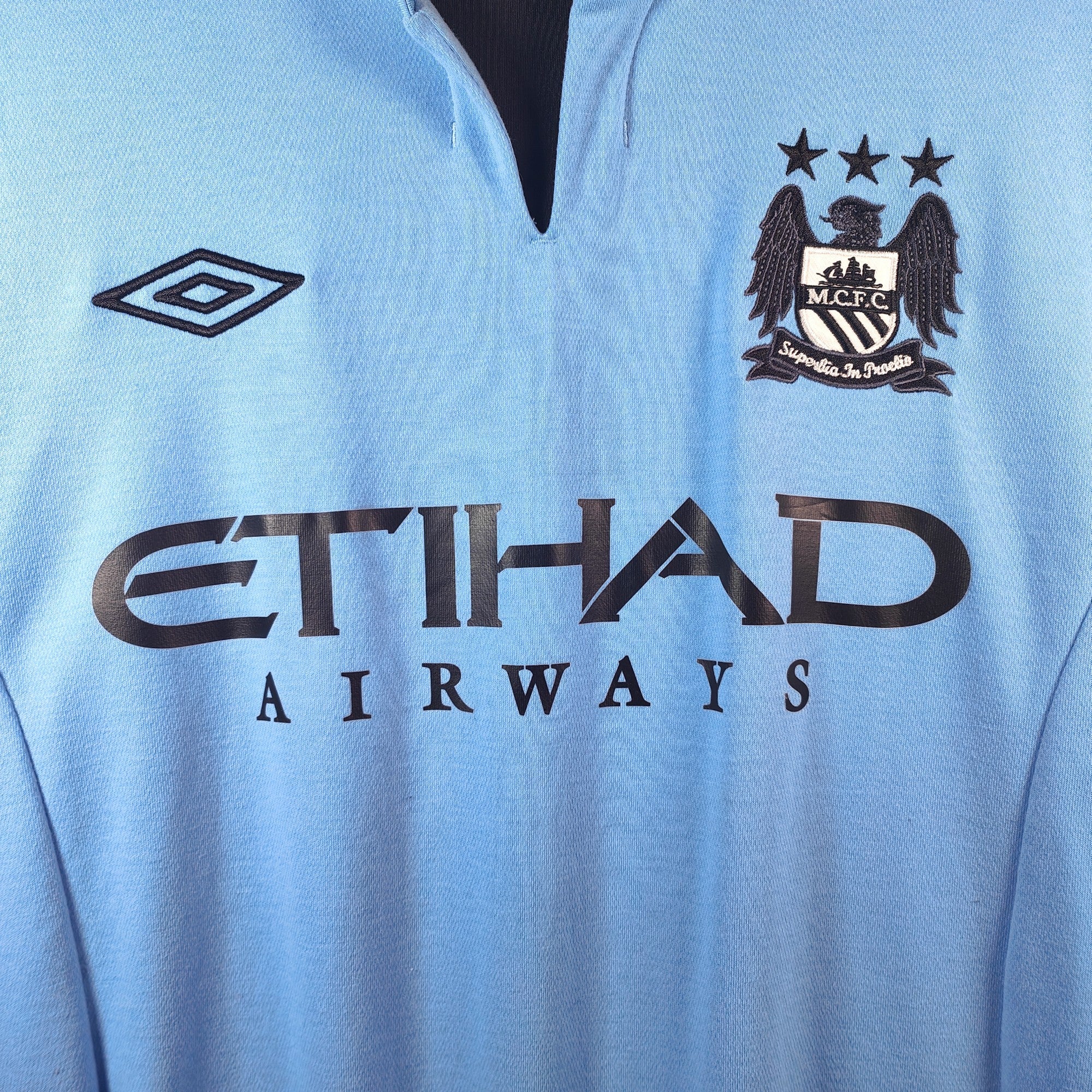 2012 - 13 Manchester City Home Shirt Kompany 4 - 9.5/10 - (M40) - Eternal Pitch
