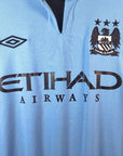 2012 - 13 Manchester City Home Shirt Kompany 4 - 9.5/10 - (M40) - Eternal Pitch