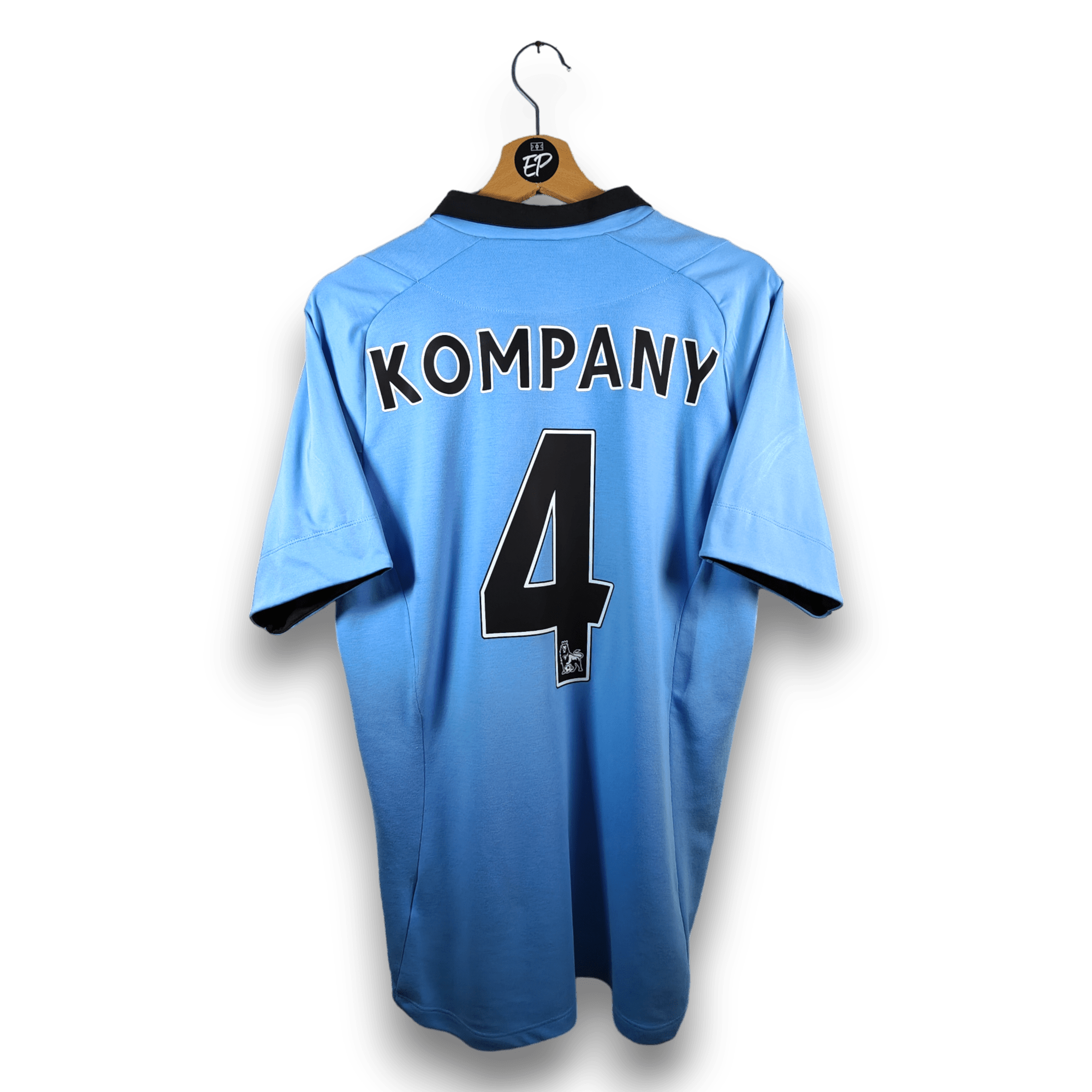2012 - 13 Manchester City Home Shirt Kompany 4 - 9.5/10 - (M40) - Eternal Pitch