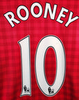 2012 - 13 Manchester United Home Shirt Rooney LS 10 - 9.5/10 - (M) - Eternal Pitch